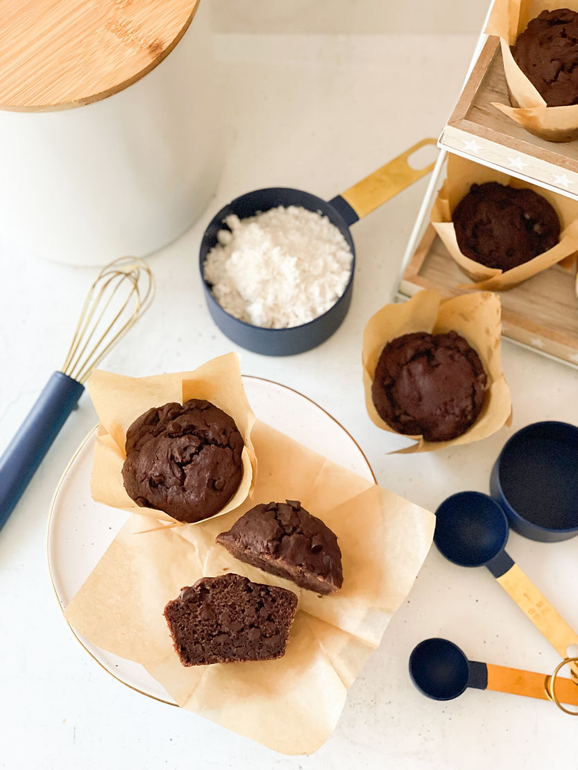 Gluten Free Double Chocolate Muffins