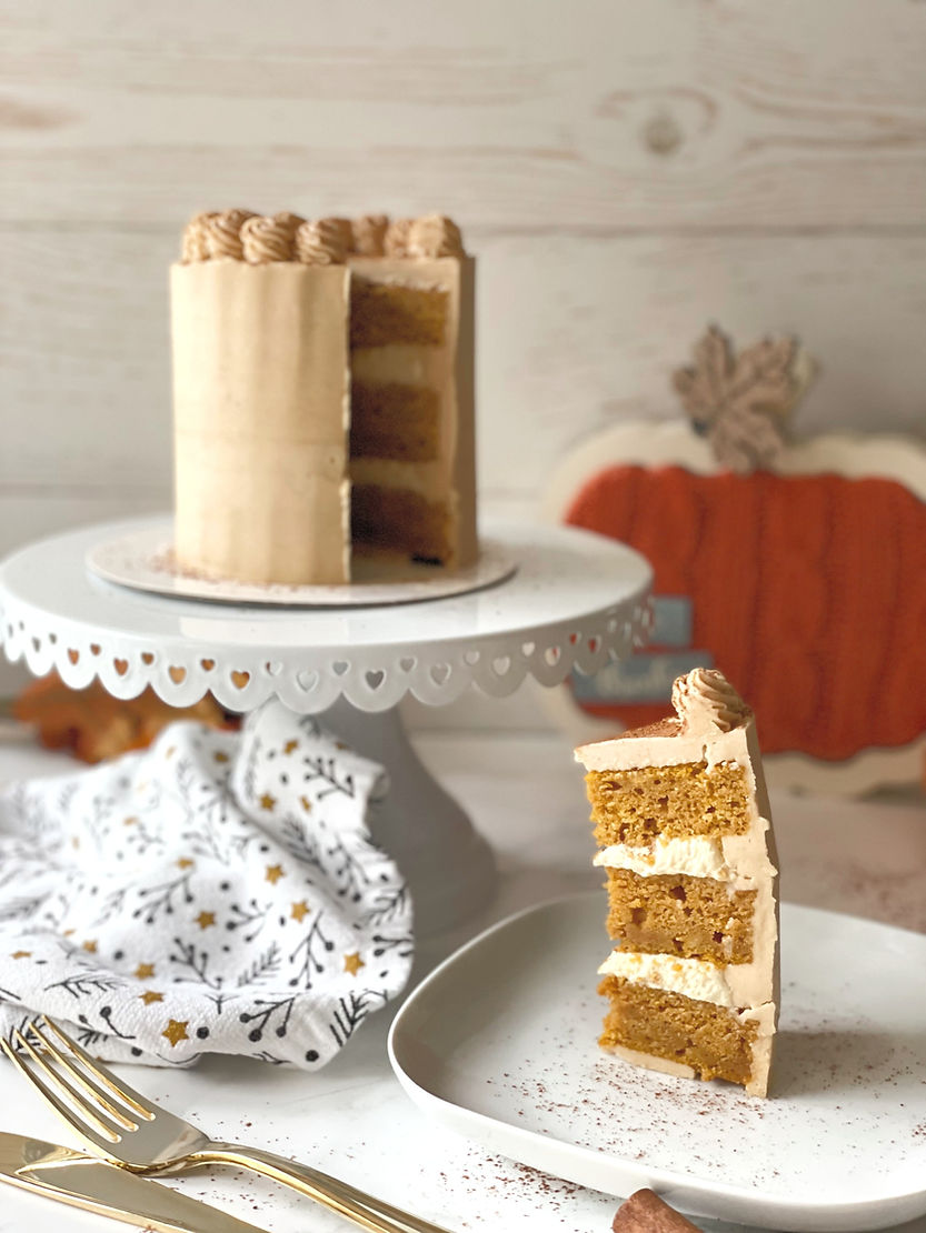 Gluten Free Pumpkin Tiramisu Cake with DYI Brown Rice Flour&nbsp;Mix