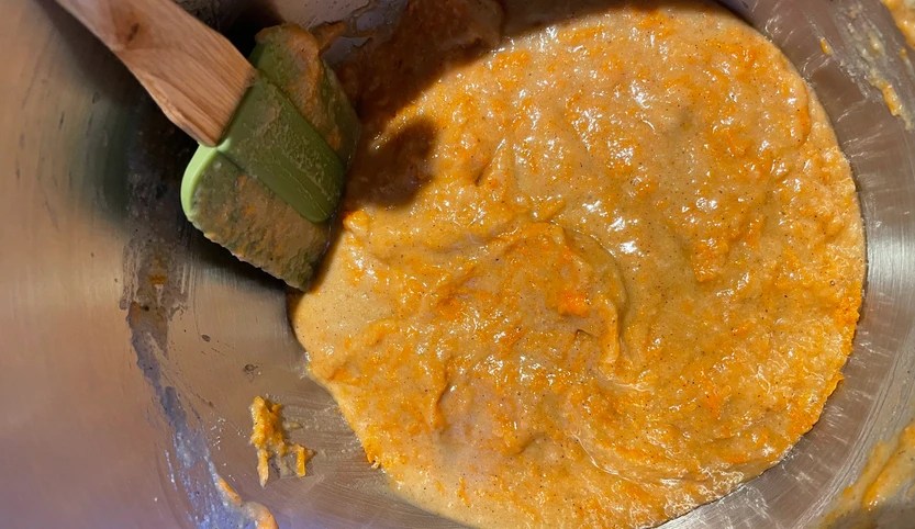 Ingredients for carrot muffin gluten free