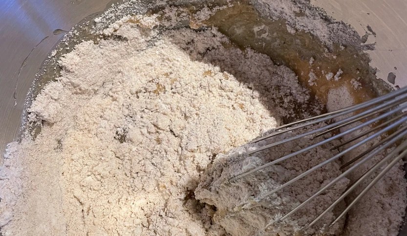 Dry Ingredients for carrot muffin gluten free brown  rice flour