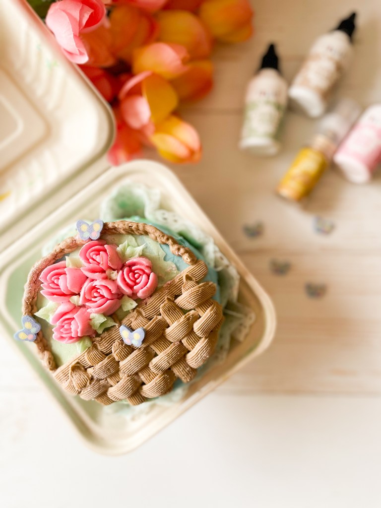 Spring basket bento cake