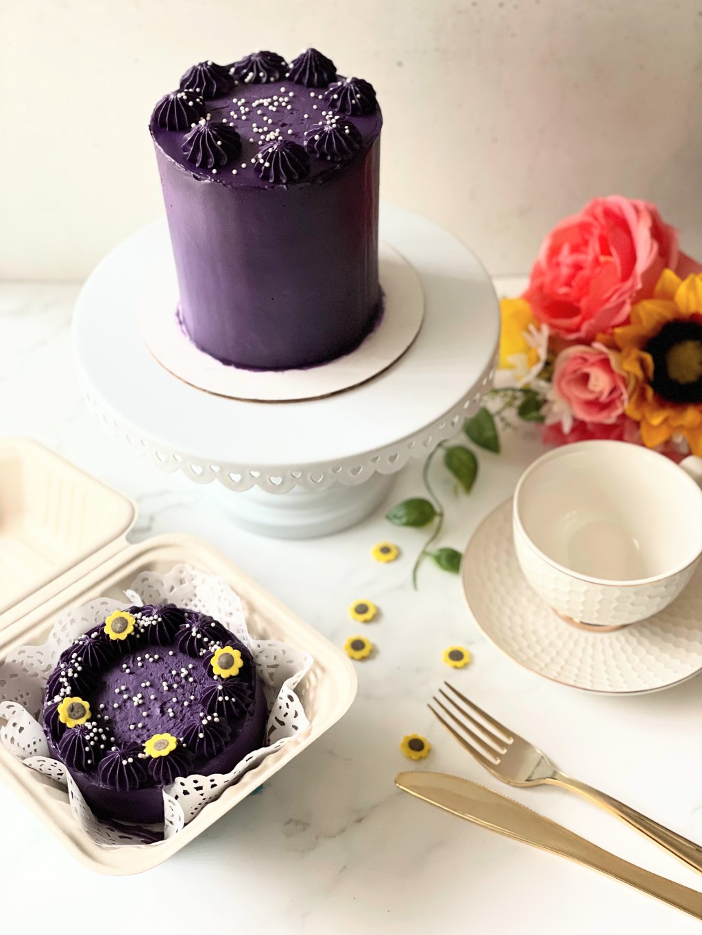 Ube Cake with Ube Russian&nbsp;Buttercream