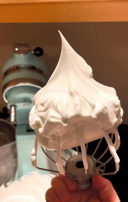 Stiff peak meringue 