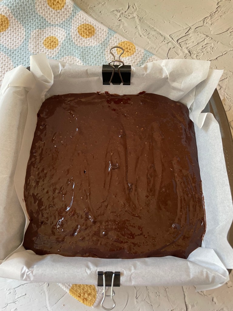 before bake - miso brownie