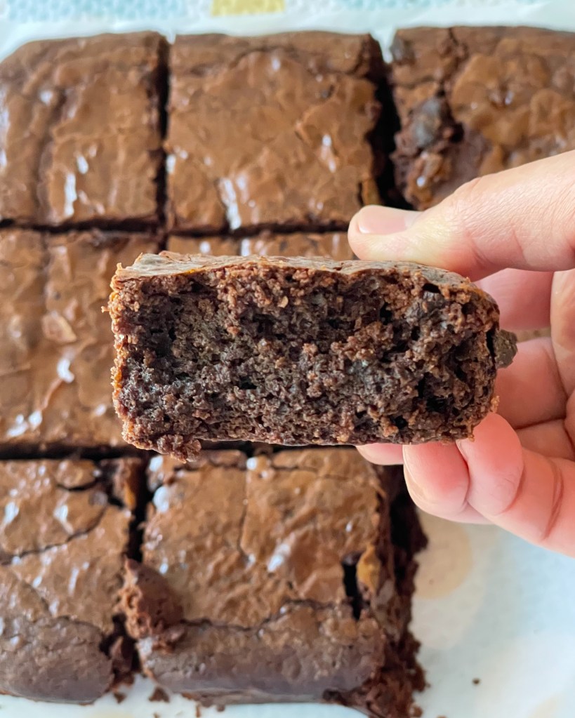 miso brownie - cut out