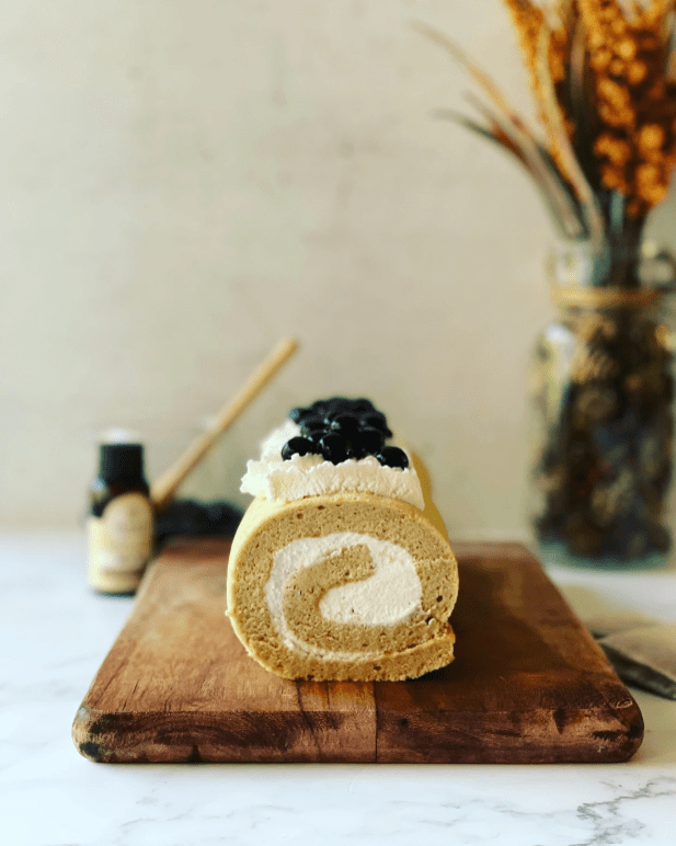 Milk Tea Chiffon Roll&nbsp;Cake