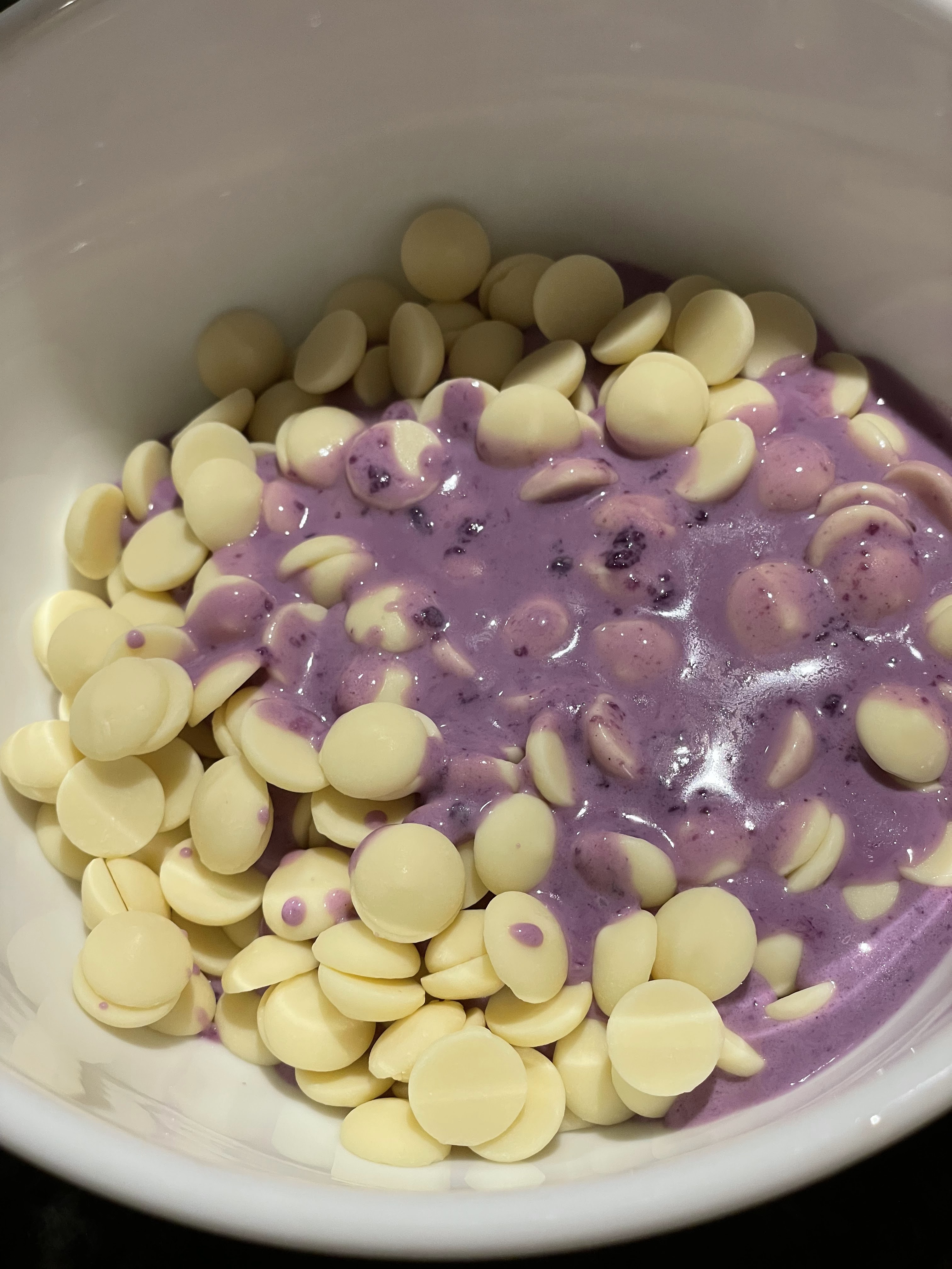 Ube White Chocolate Ganache