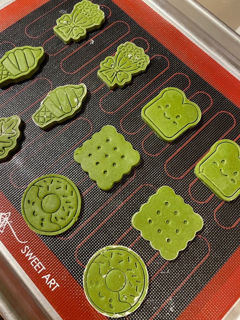 Matcha shortbread cookies gluten free