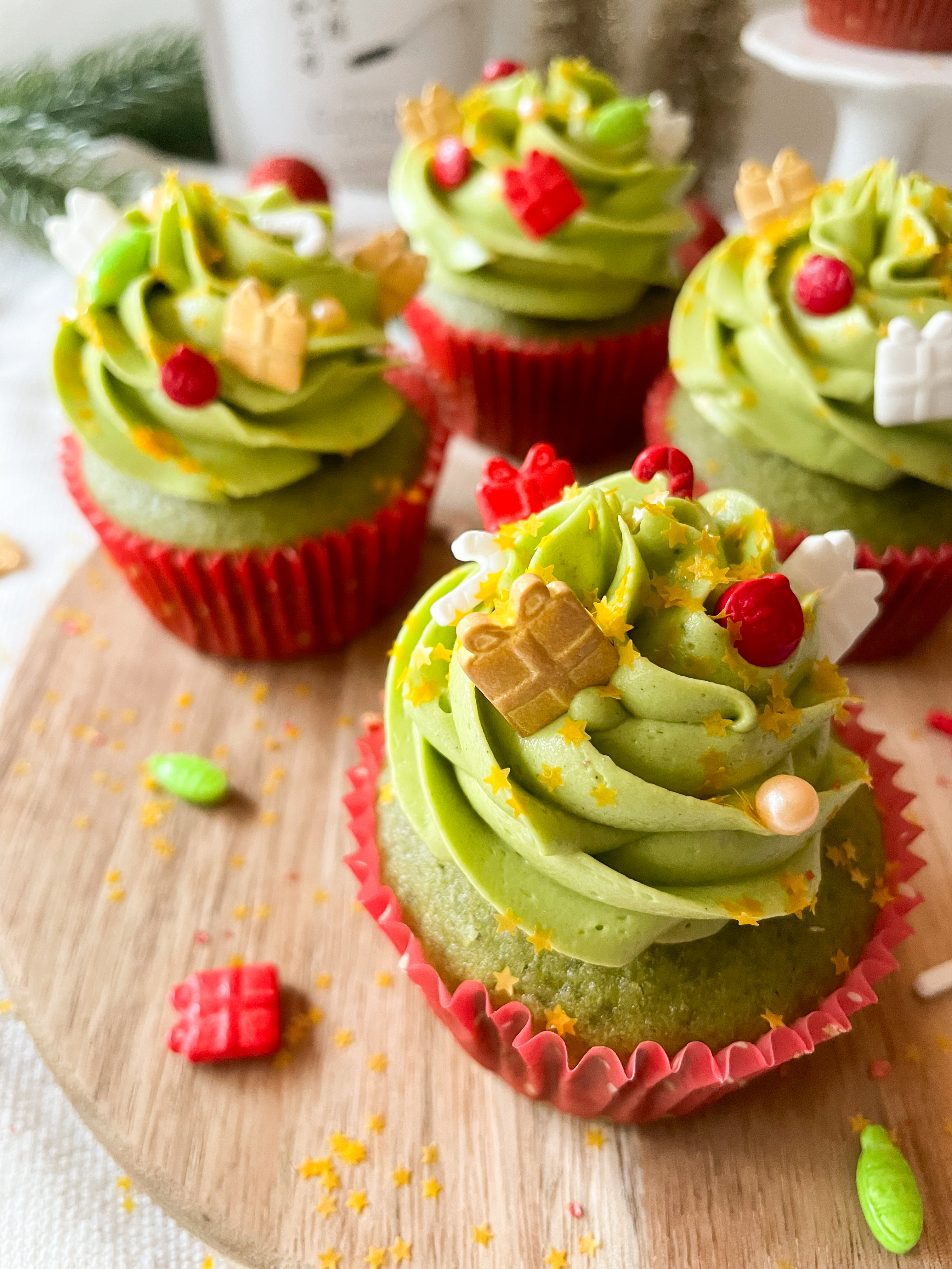 Matcha Cupcakes with Matcha Buttercream