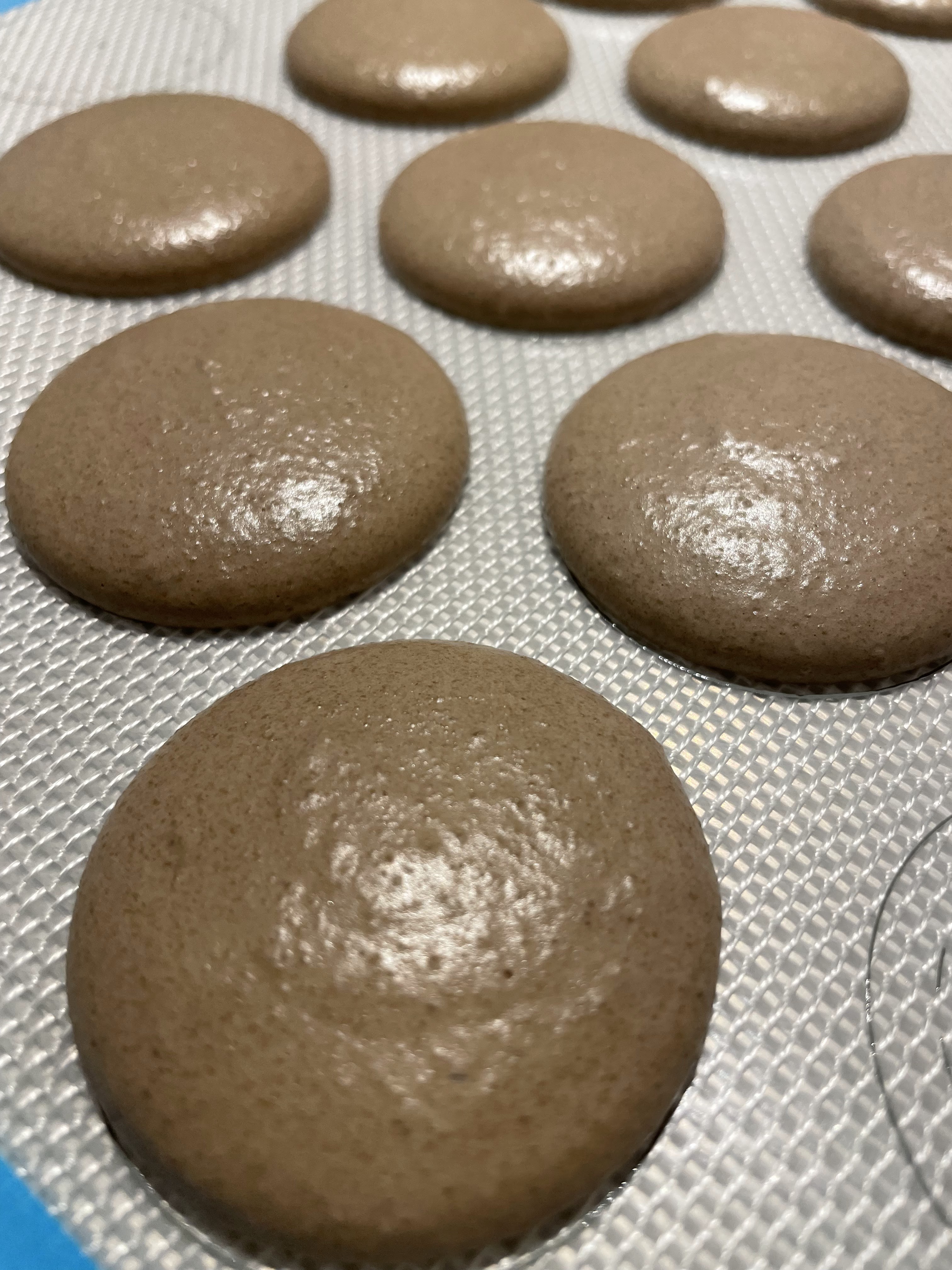 Houjicha macarons