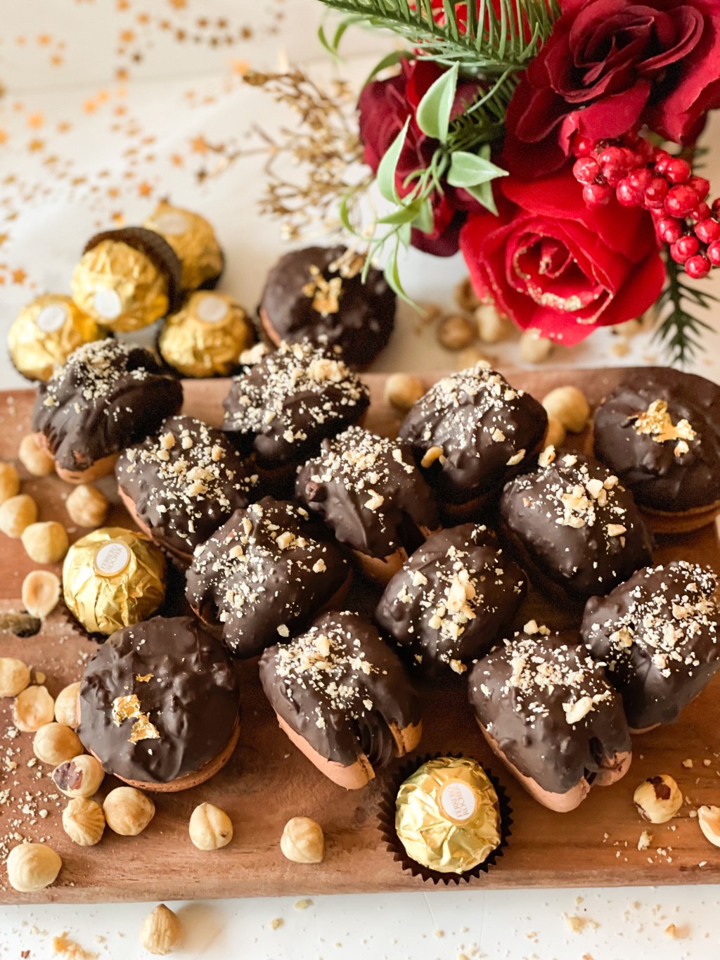 Hazelnut Macarons with Hazelnut Dark Chocolate&nbsp;Ganache