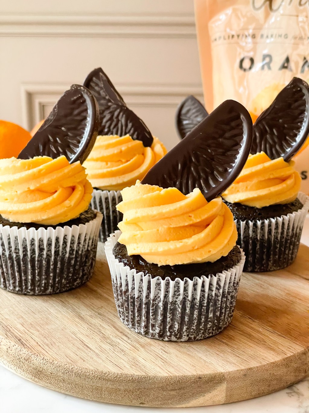 Gluten Free Chocolate Cupcakes with Orange Cream Cheese&nbsp;Buttercream