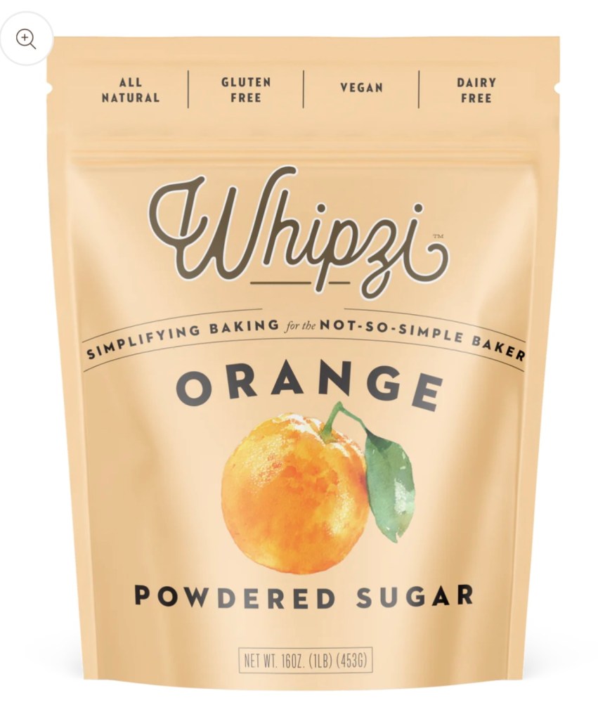 orange flavor powdered sugar Whipzi