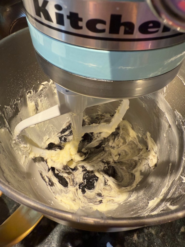 black sesame buttercream