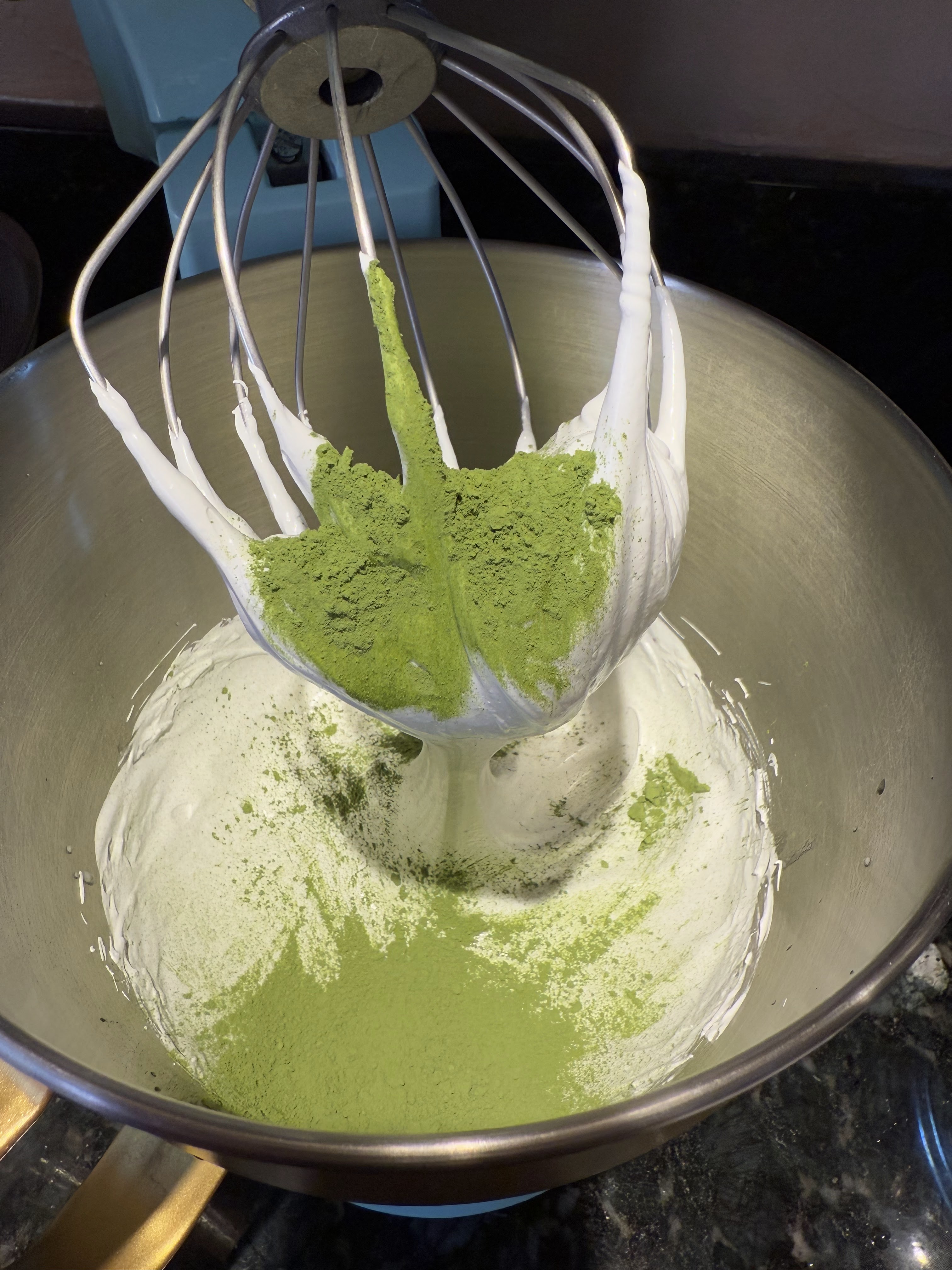 matcha meringue