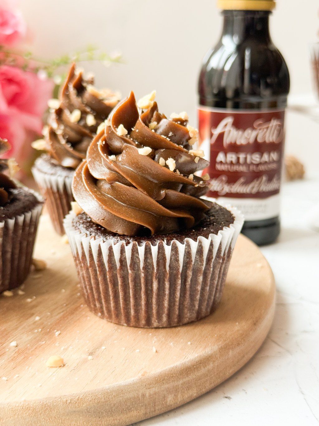 Gluten Free Chocolate Hazelnut Cupcakes with Hazelnut&nbsp;Buttercream