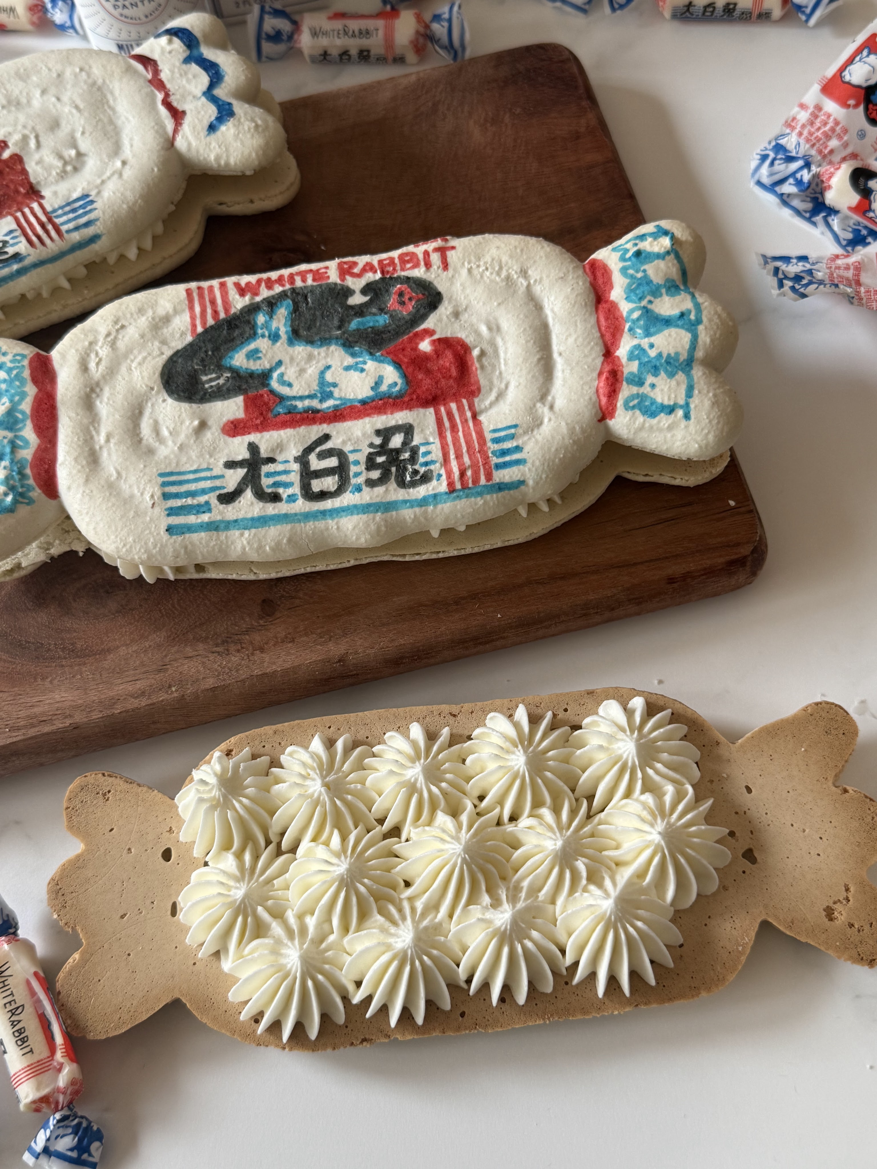 White Rabbit Candy Macarons