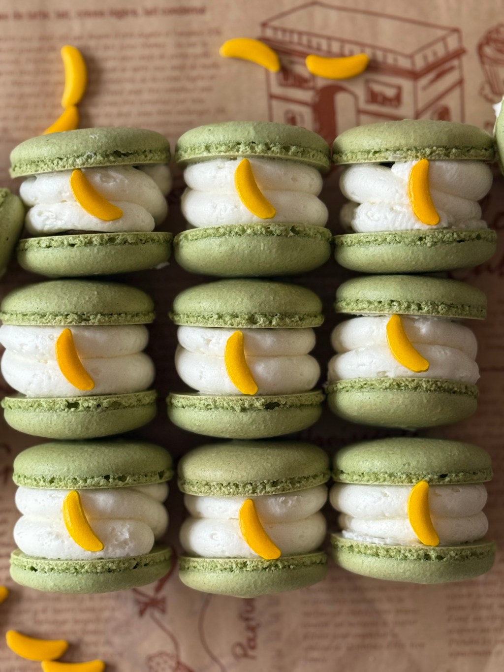Gluten Free Matcha Banana Mochi Cake&nbsp;Macarons
