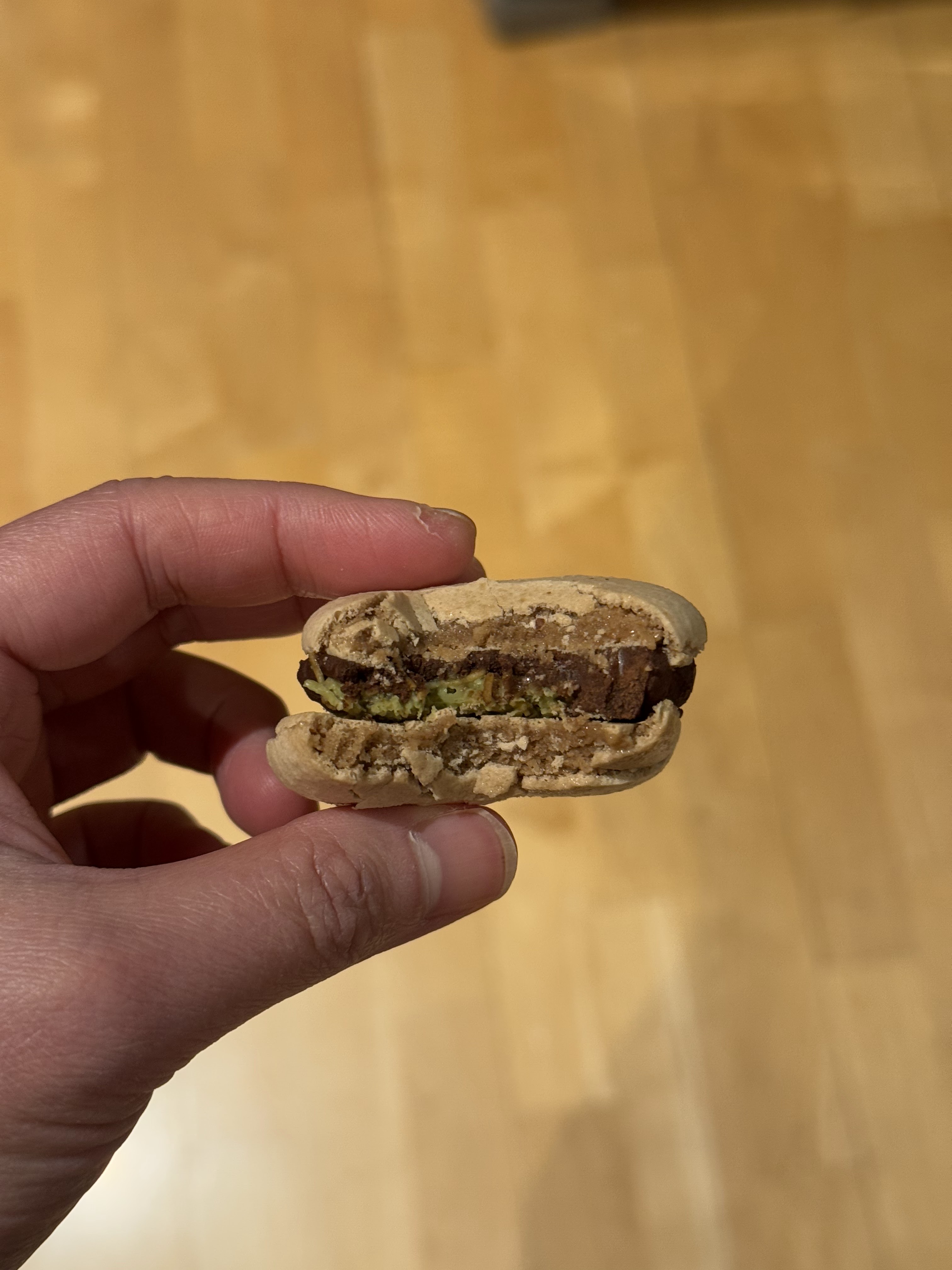 Dubai Chocolate Inspired Macarons