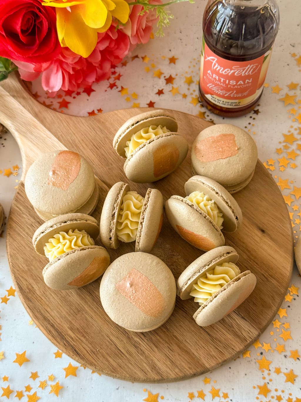 Oolong White Peach&nbsp;Macarons