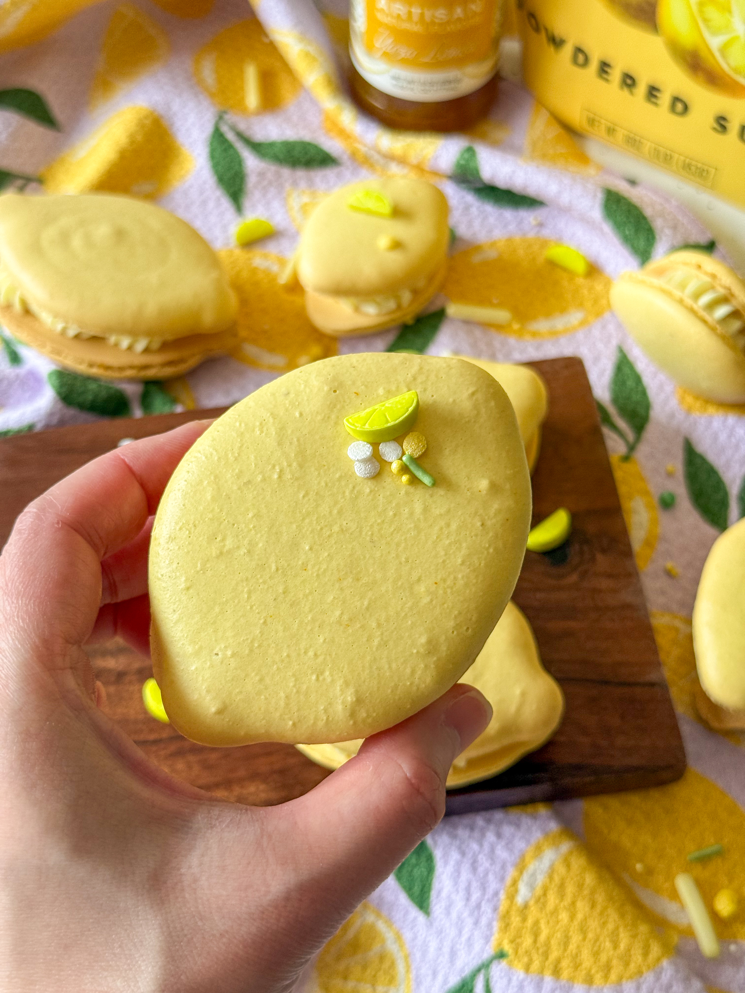 Yuzu Lemon Macarons