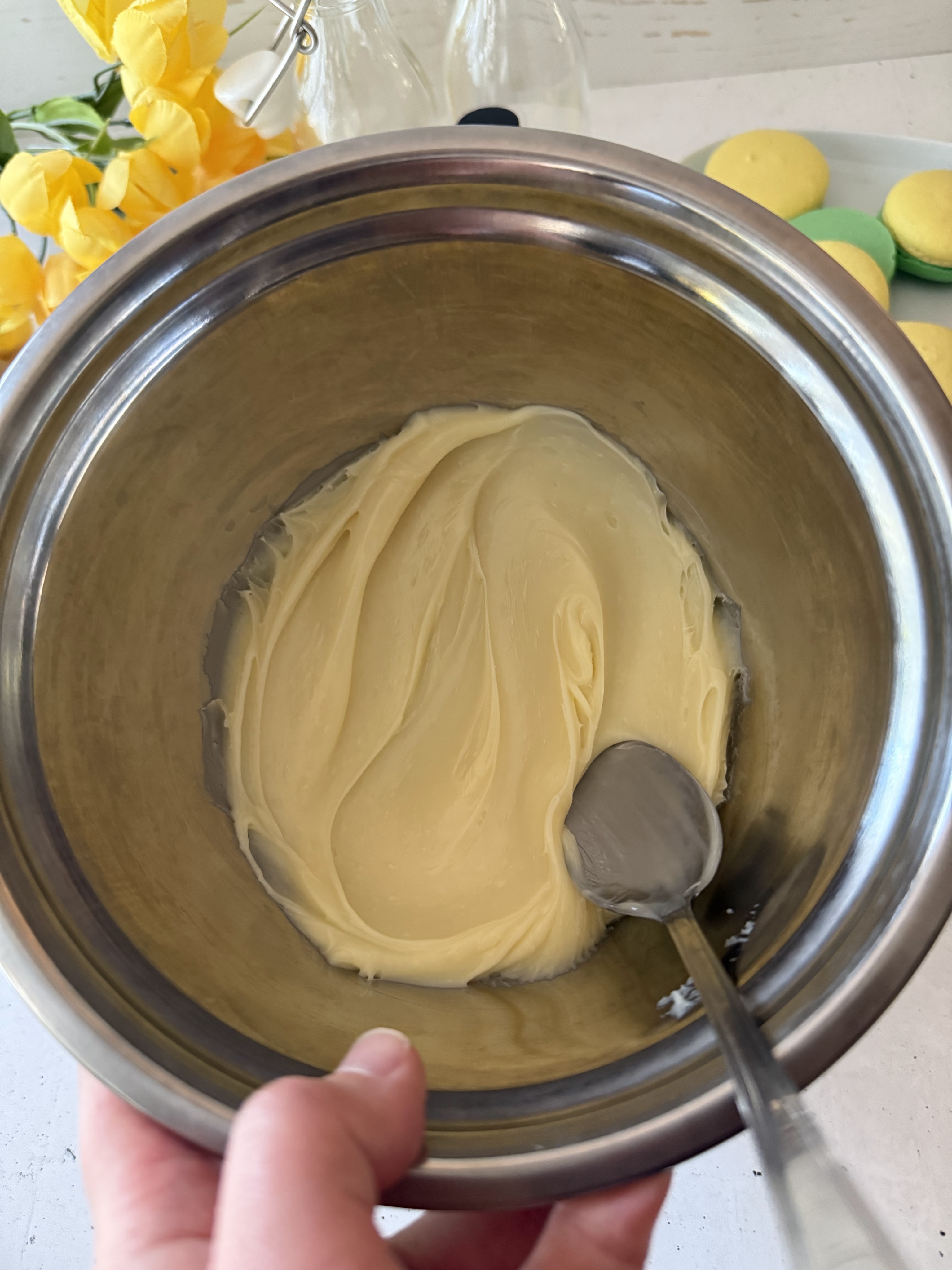 Sweet Corn White Chocolate Ganache 