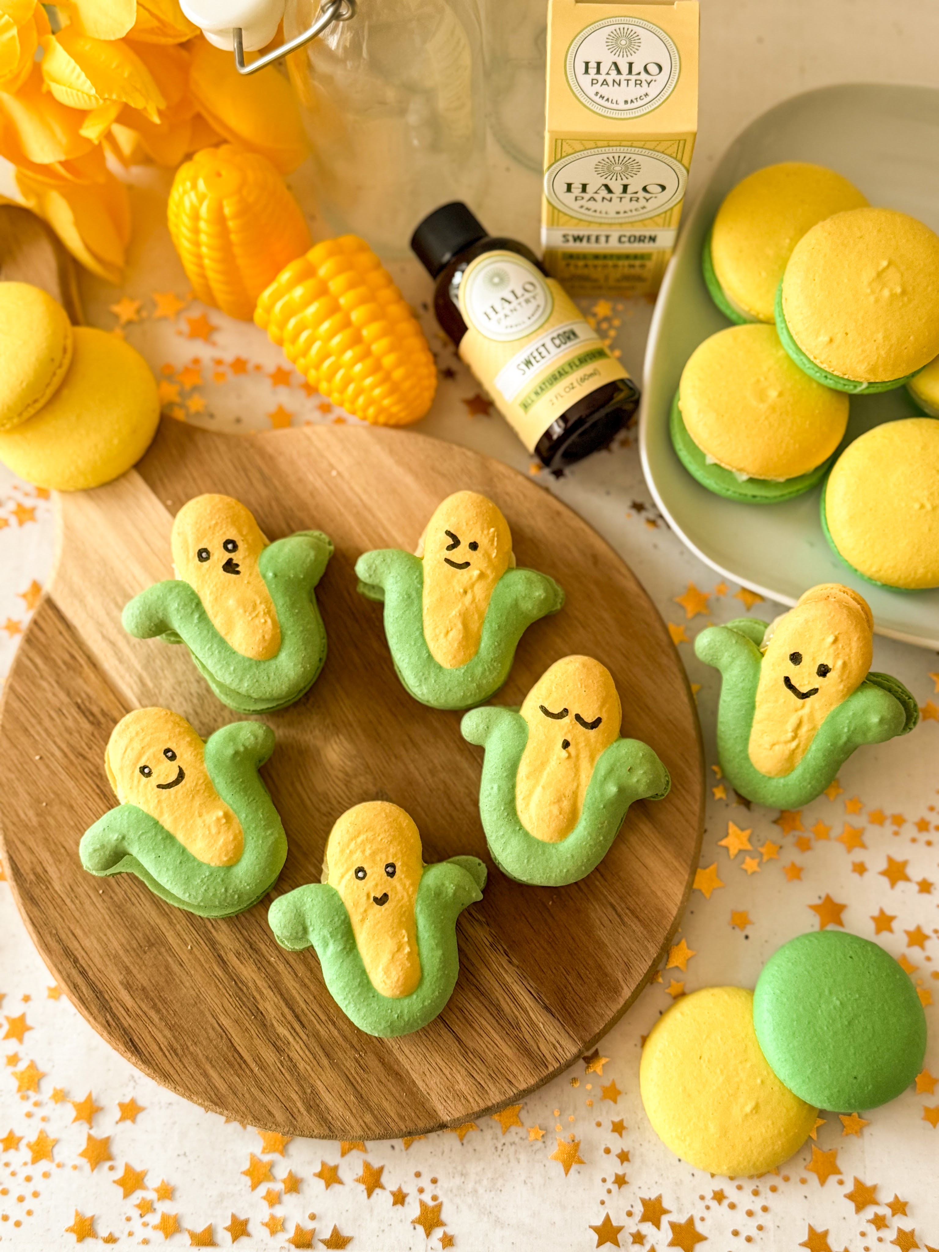 Sweet Corn Macarons