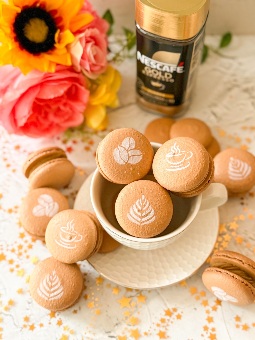 Espresso Macarons with Espresso White Chocolate&nbsp;Ganache