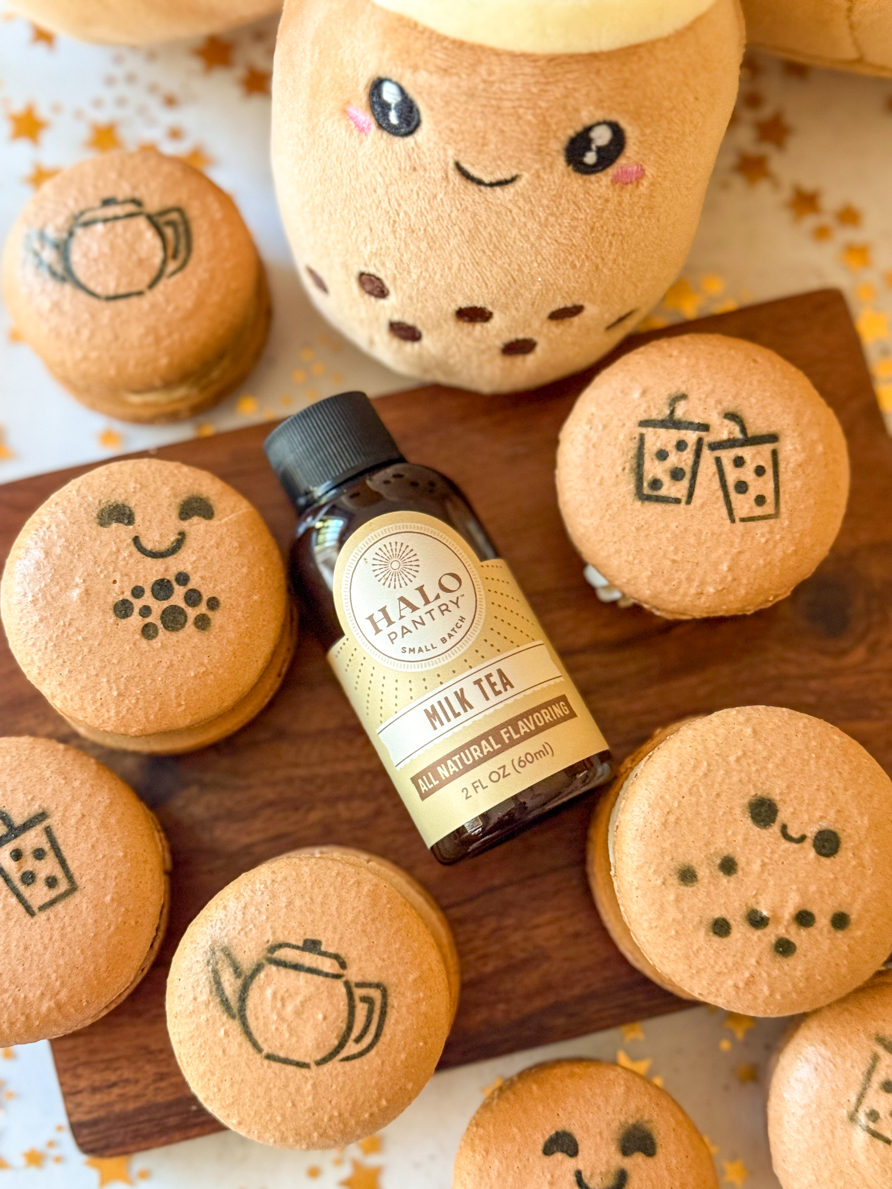 Coffee Milk Tea Macarons