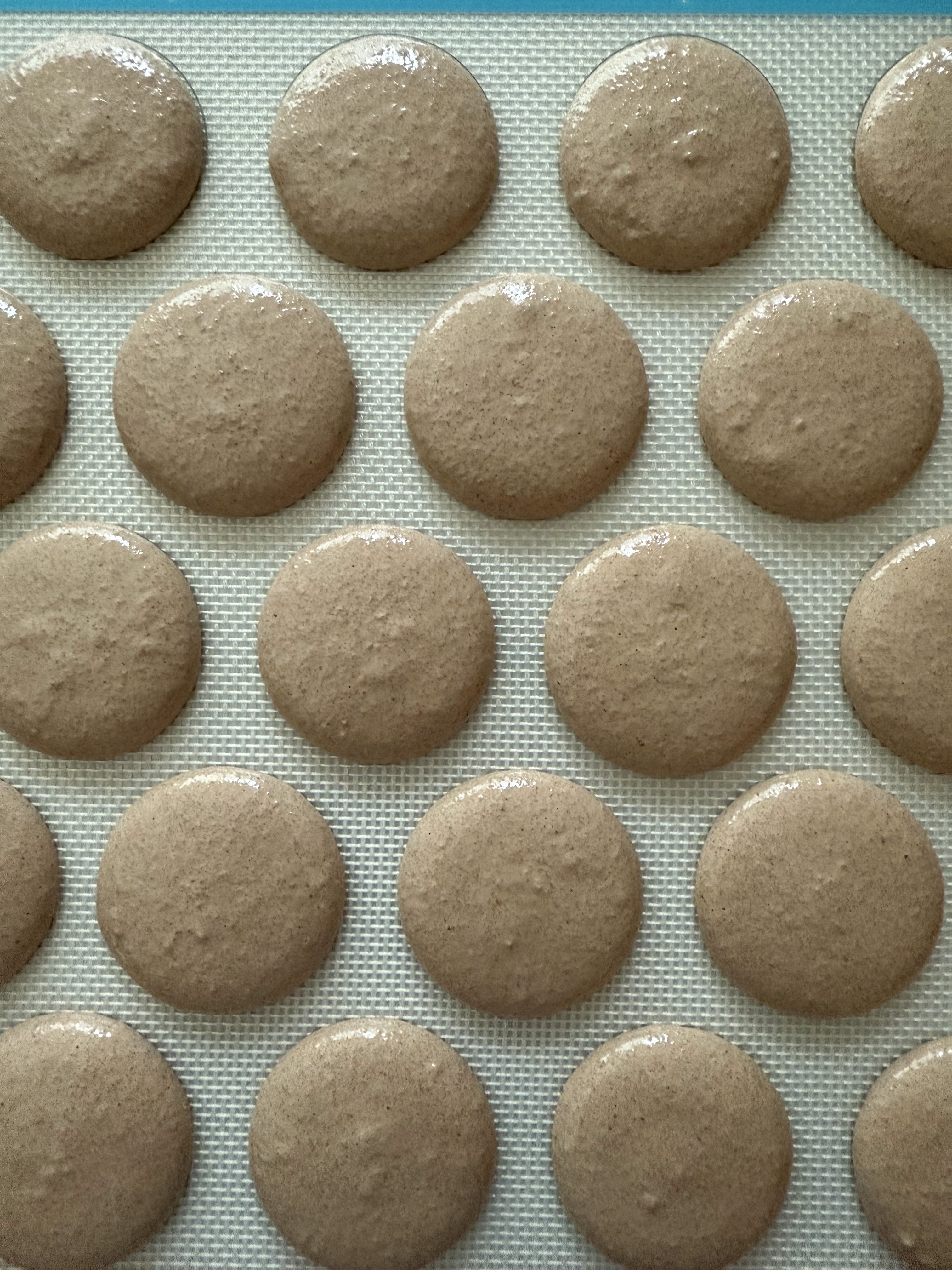 Tiramisu Macarons Shells