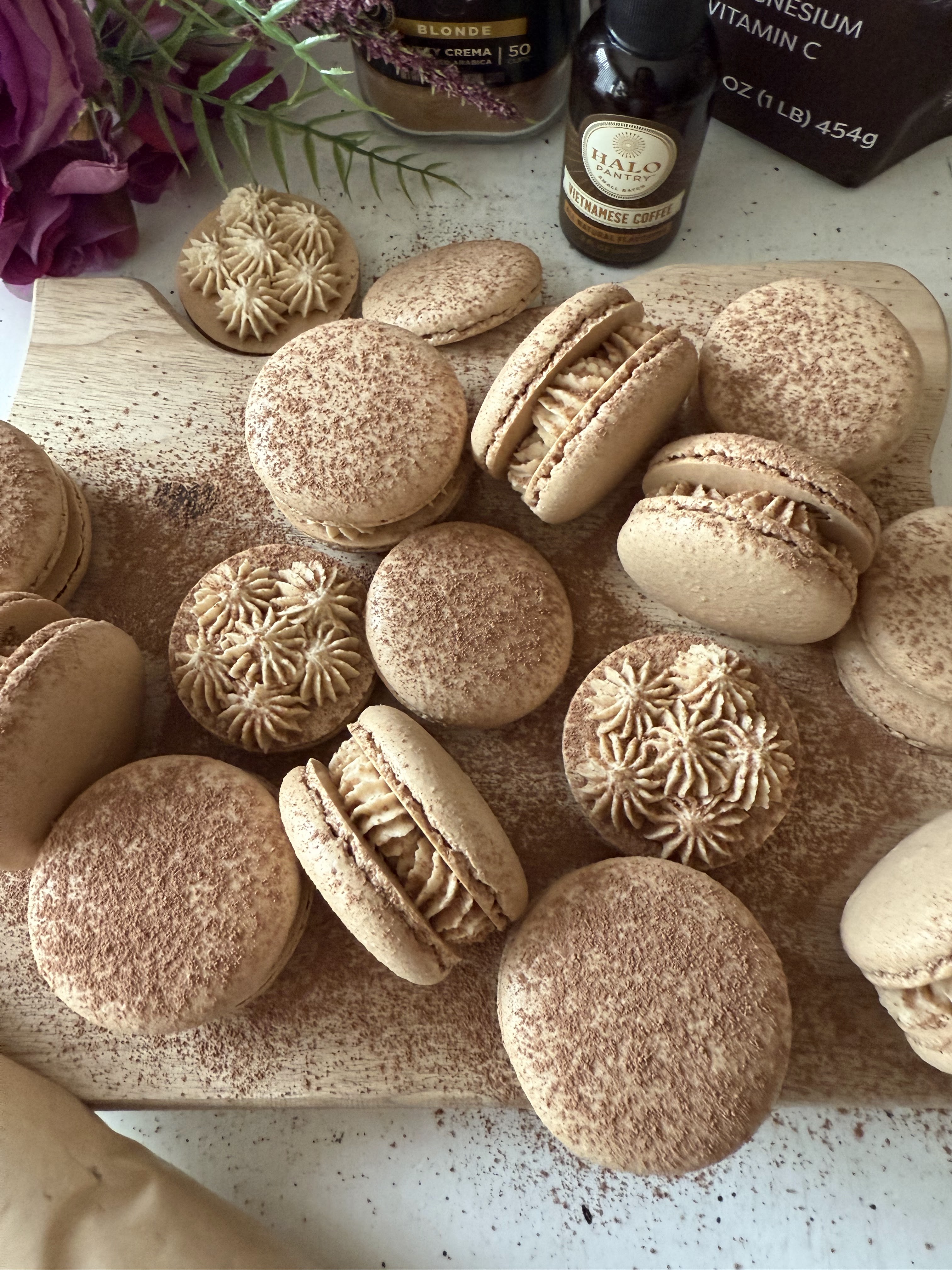 Vietnamese Coffee Tiramisu Macarons