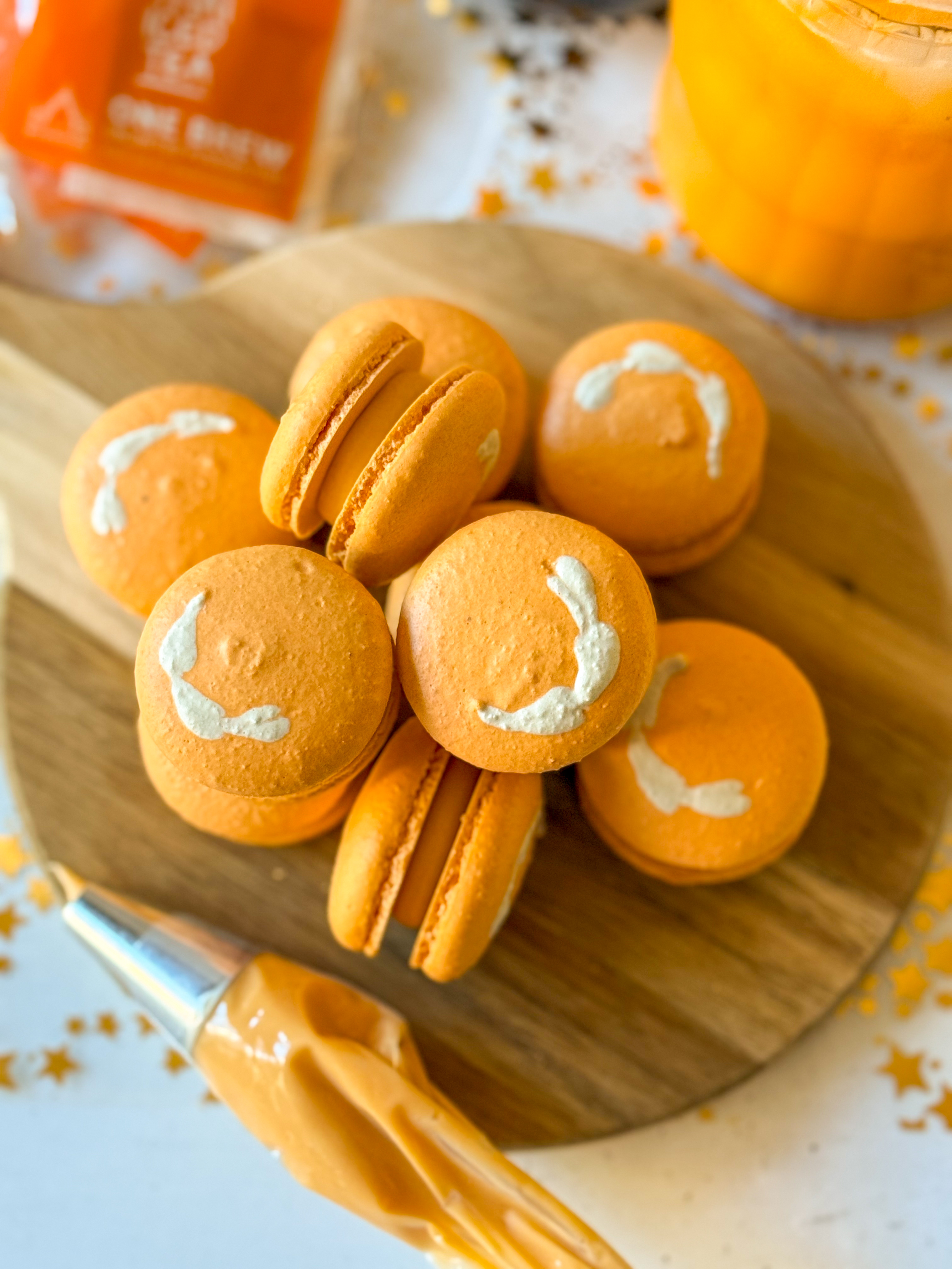 Thai Tea Macarons