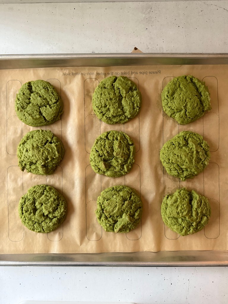 gluten free matcha cookies