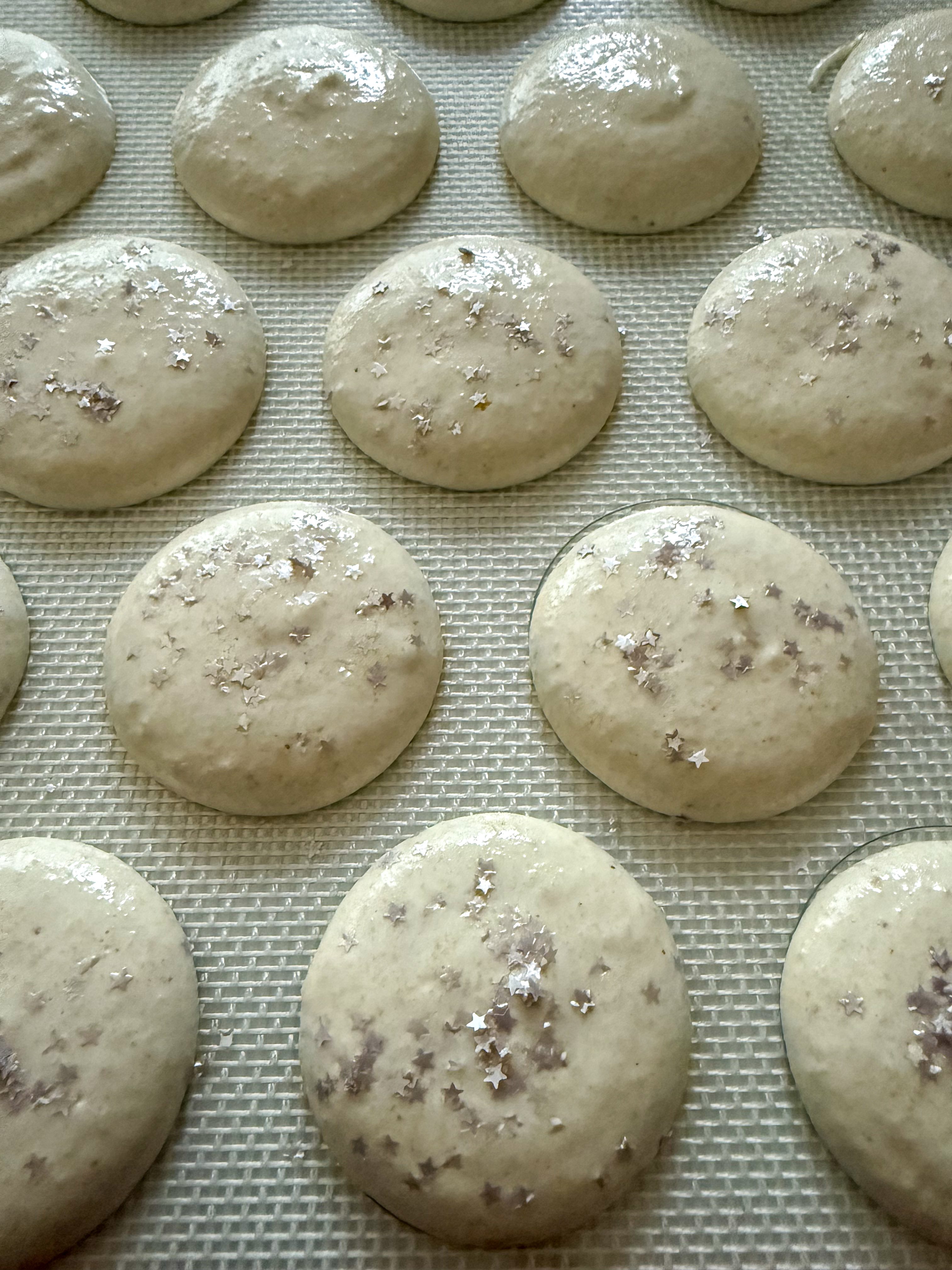 Eggnog Macaron Shells
