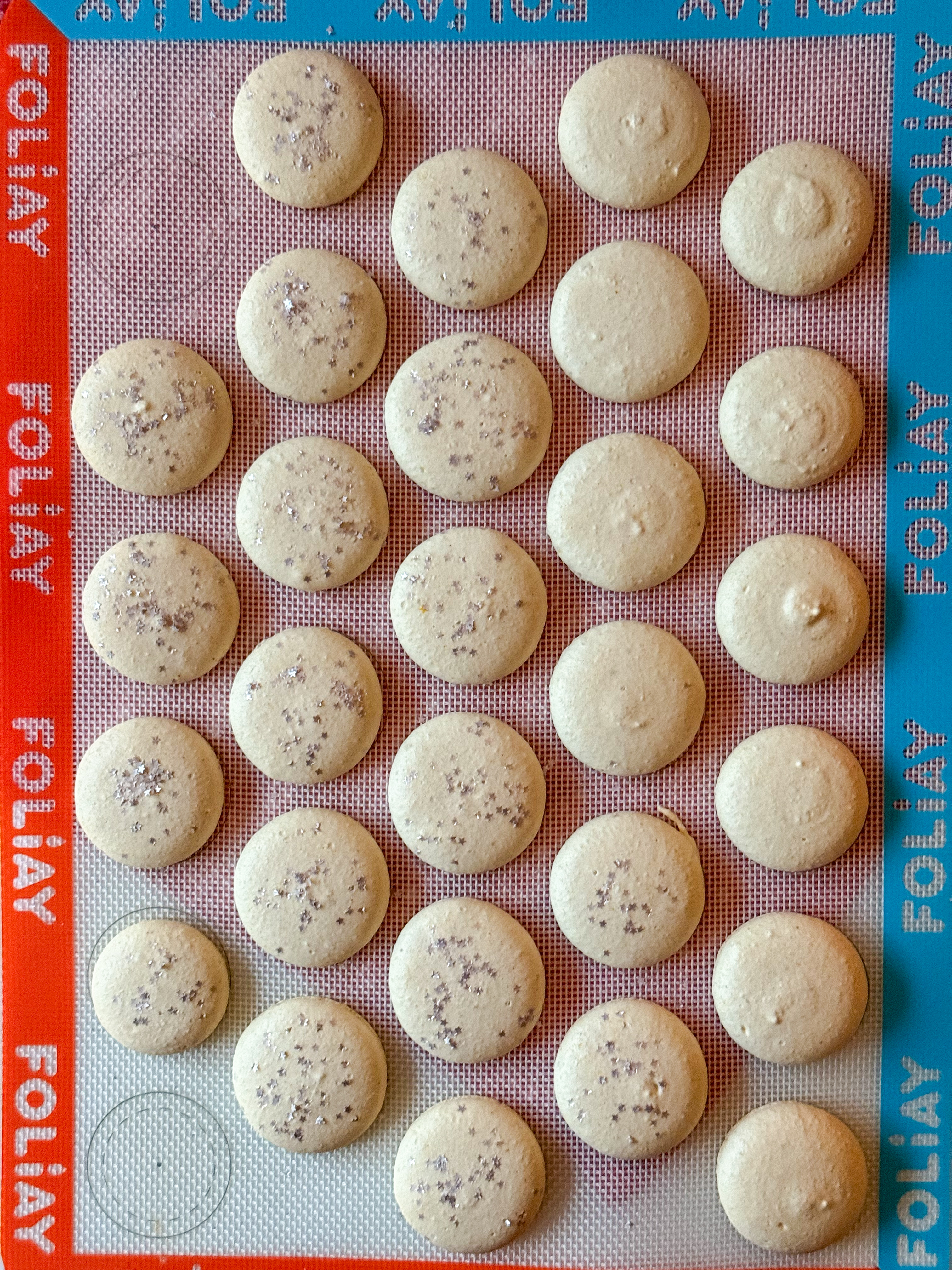 Eggnog Macaron Shells