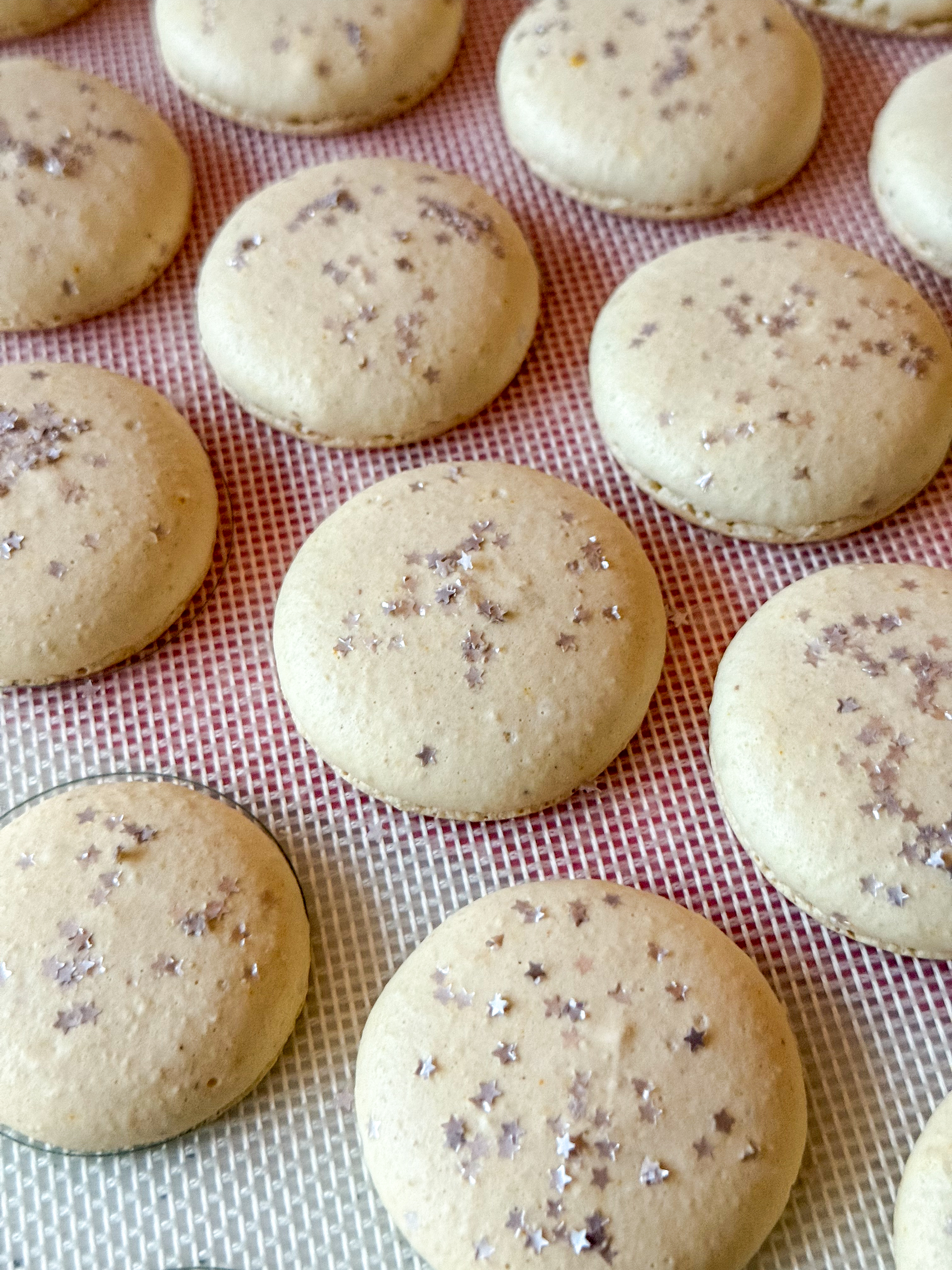 Eggnog Macaron Shells