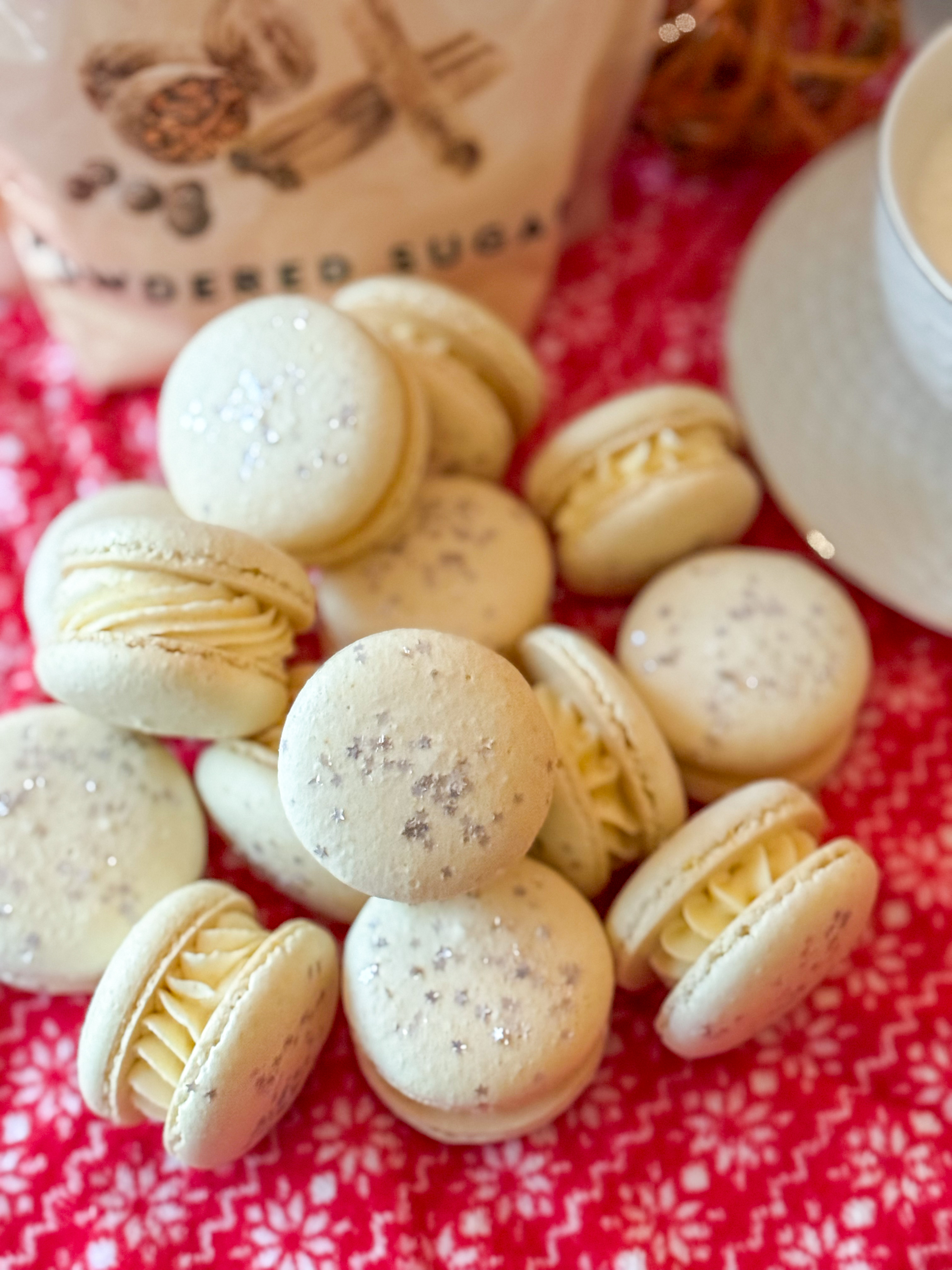 Eggnog Macaron Shells