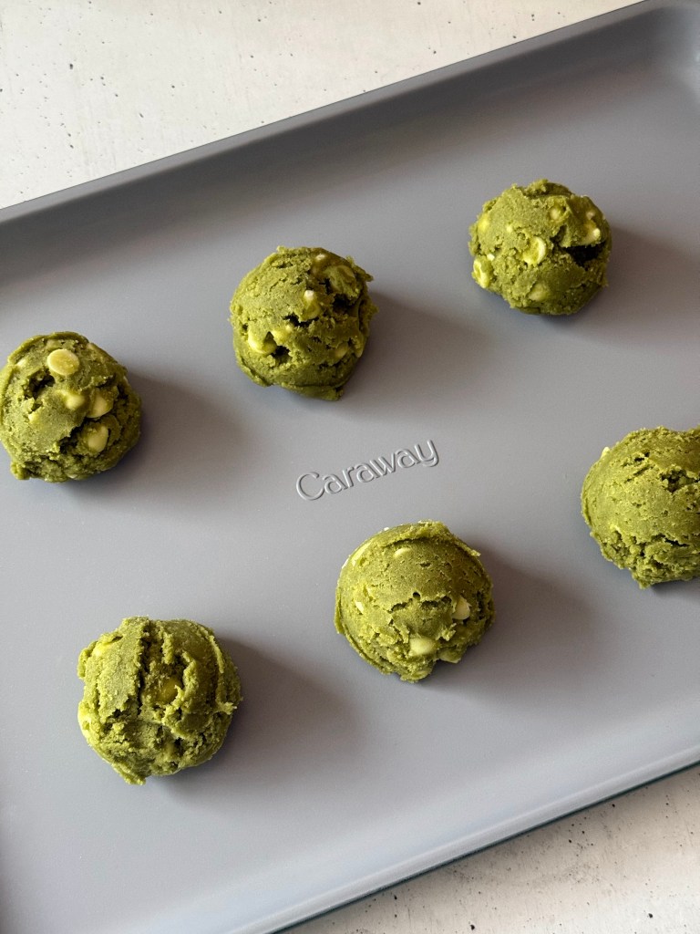 Gluten Free Matcha White Chocolate Cookies
