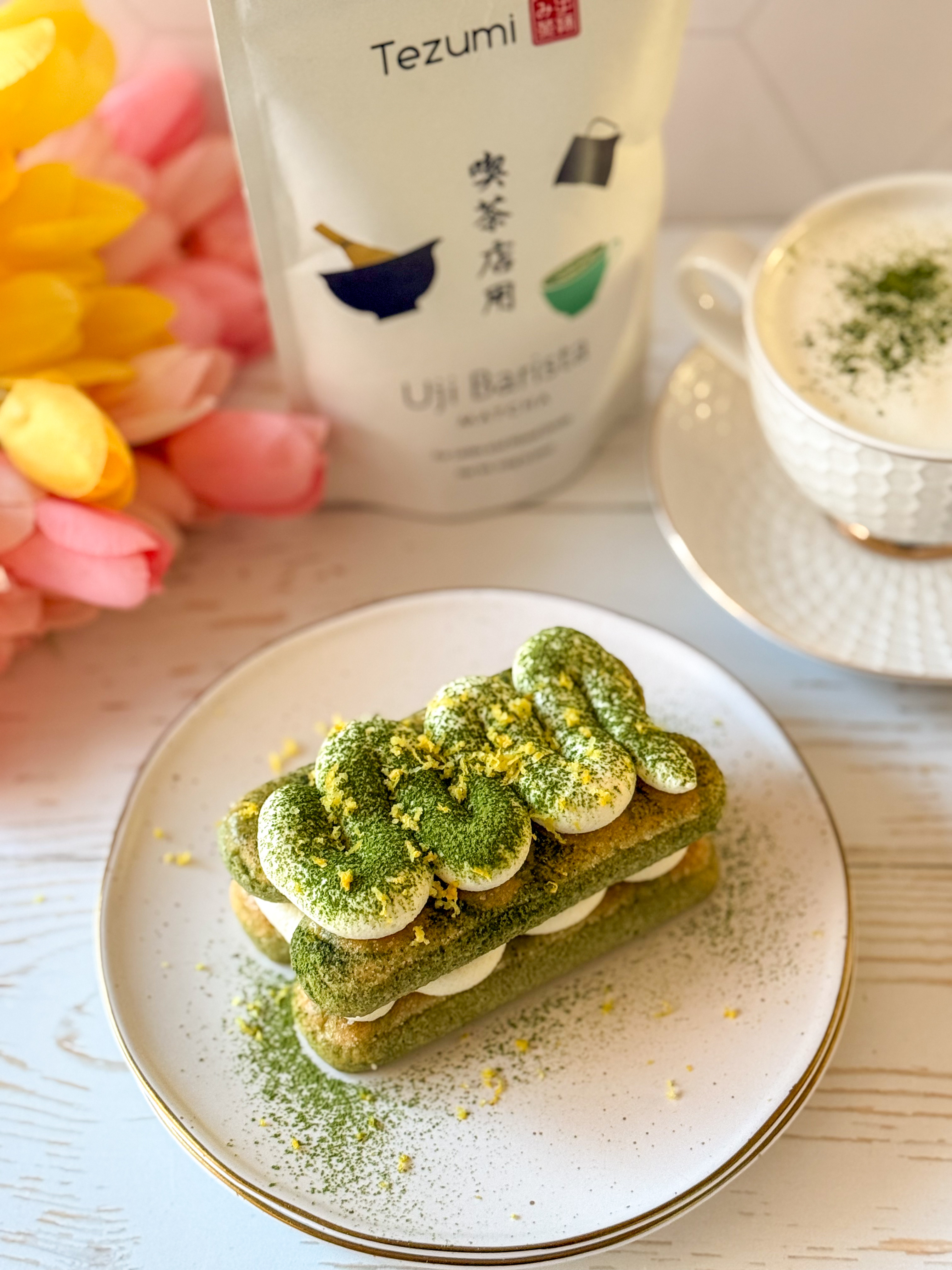 Lemon Matcha Tiramisu