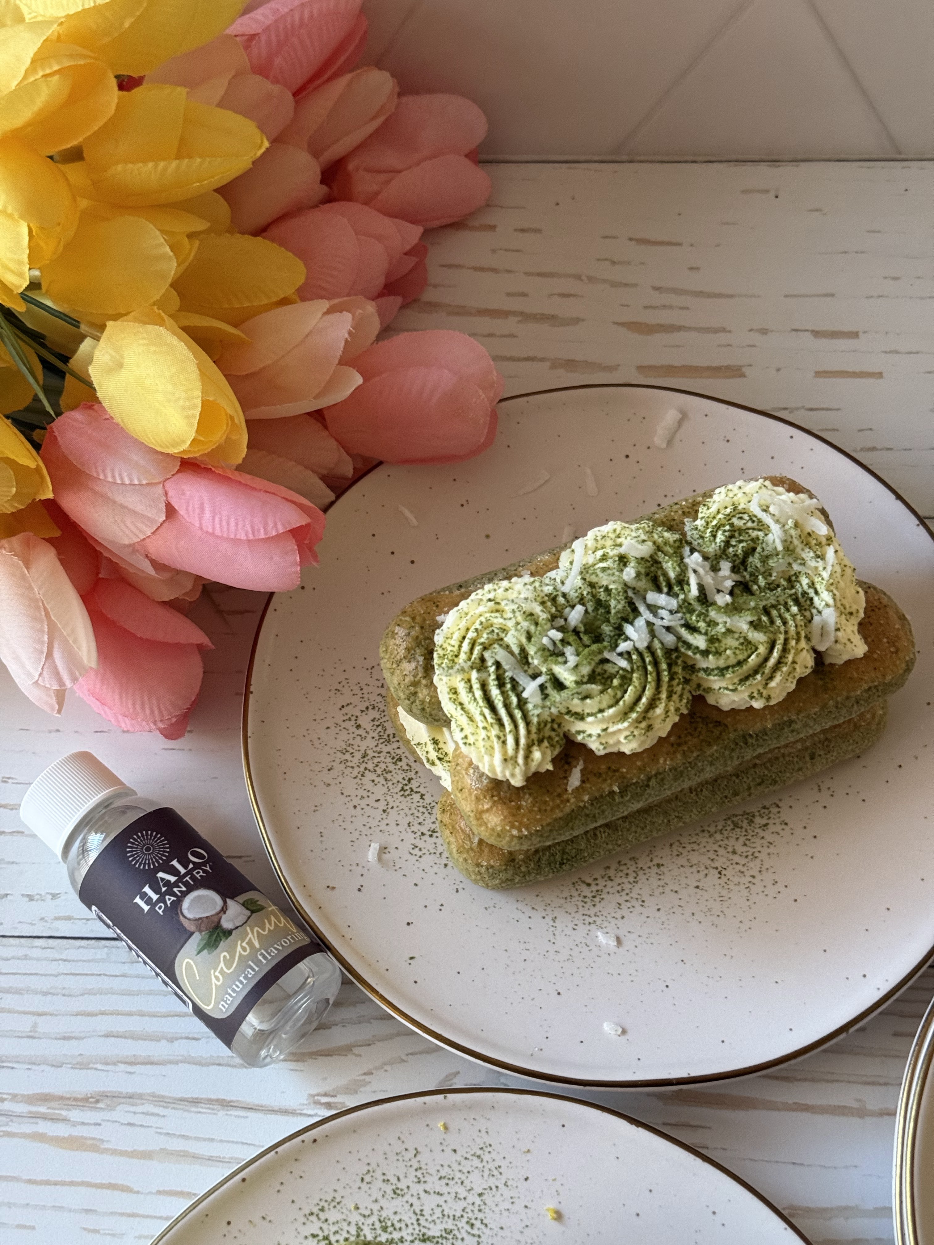 Coconut Matcha Tiramisu