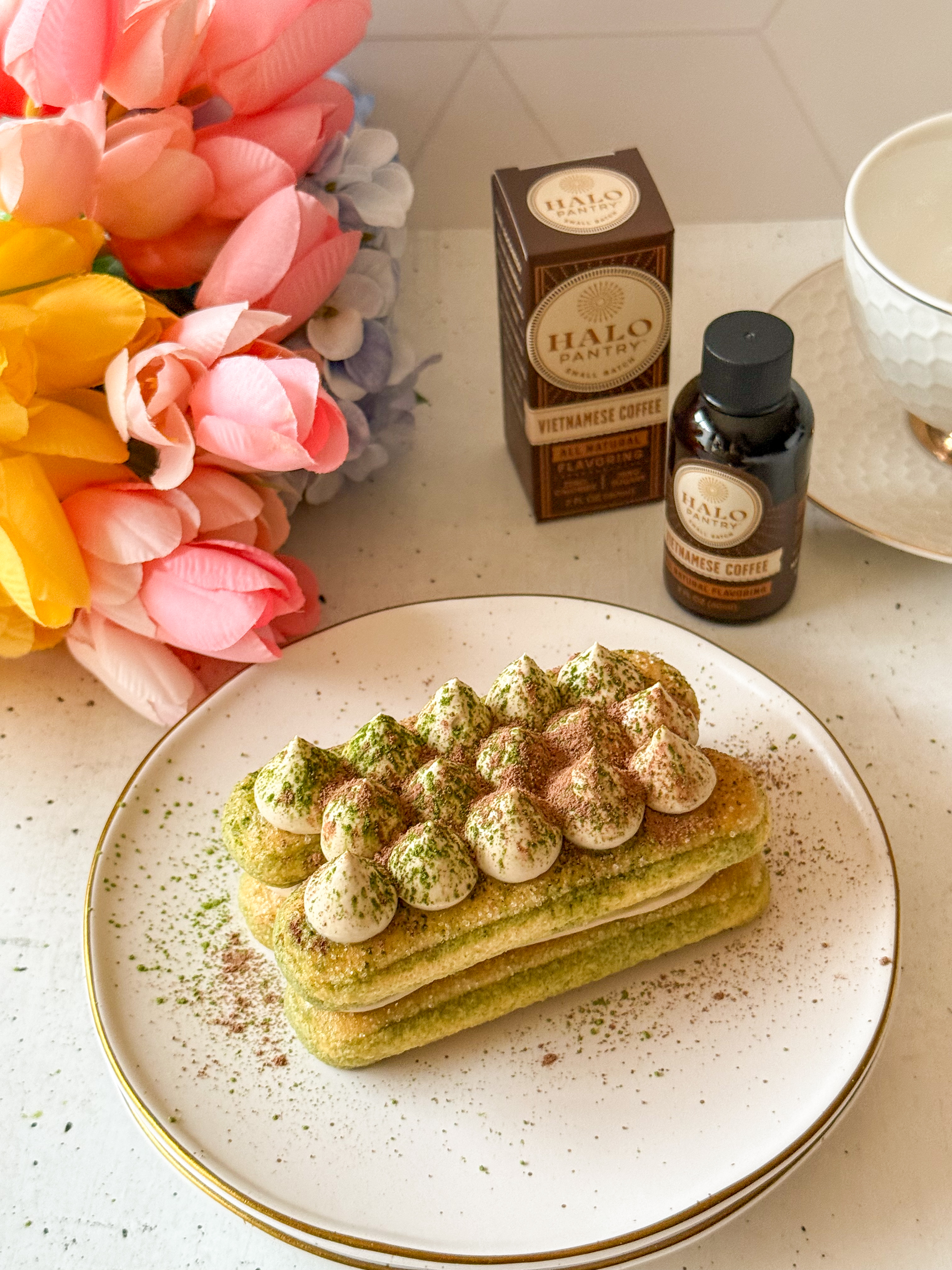 Vietnamese Coffee Matcha Tiramisu