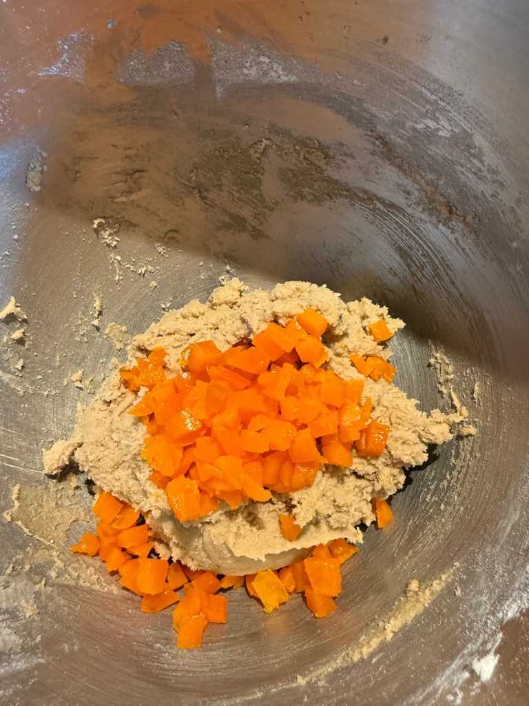 added Cooked Salty Egg Yolks into cookie dough