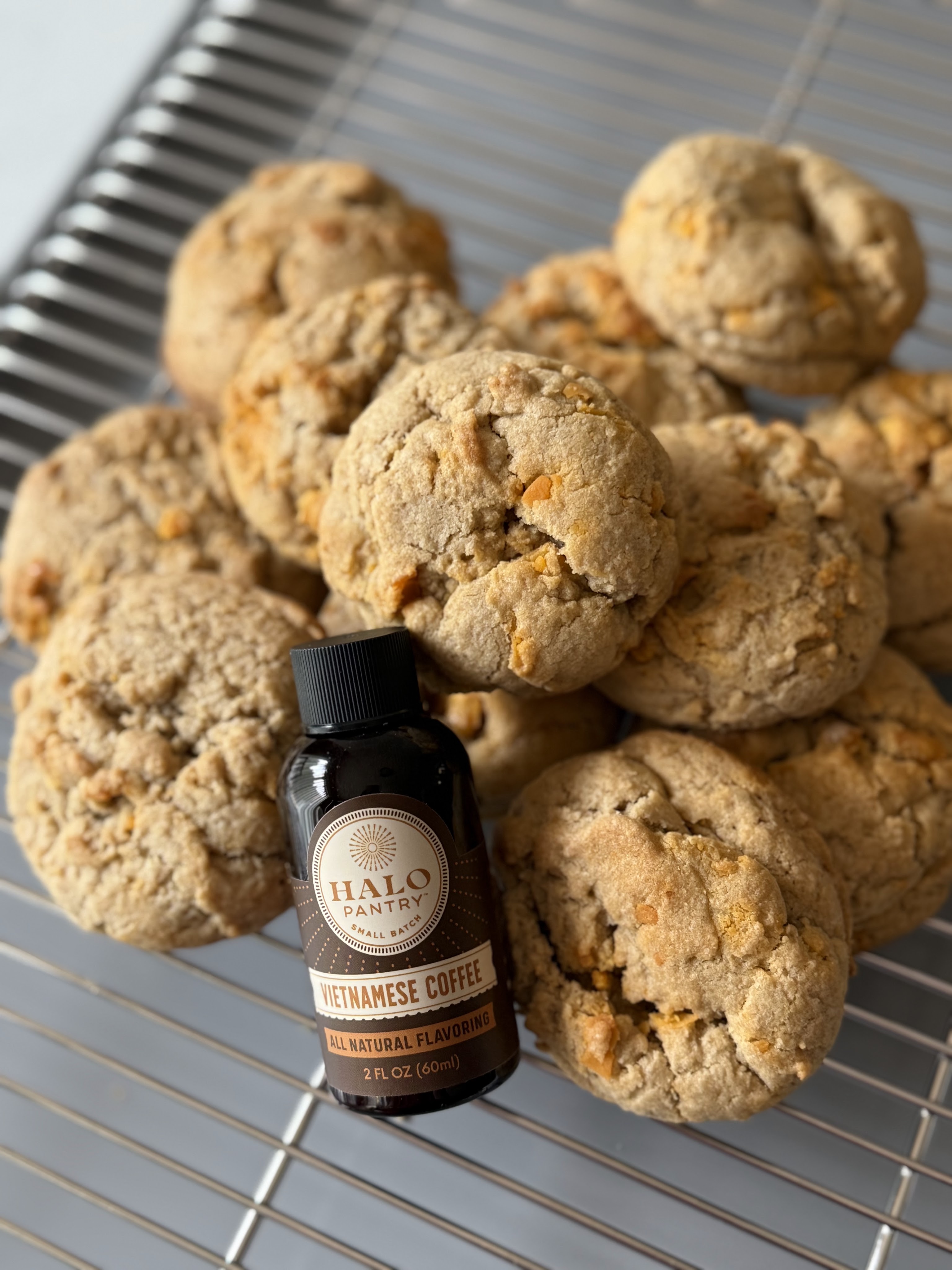 Gluten Free Vietnamese Coffee Salty Egg Yolk Cookies