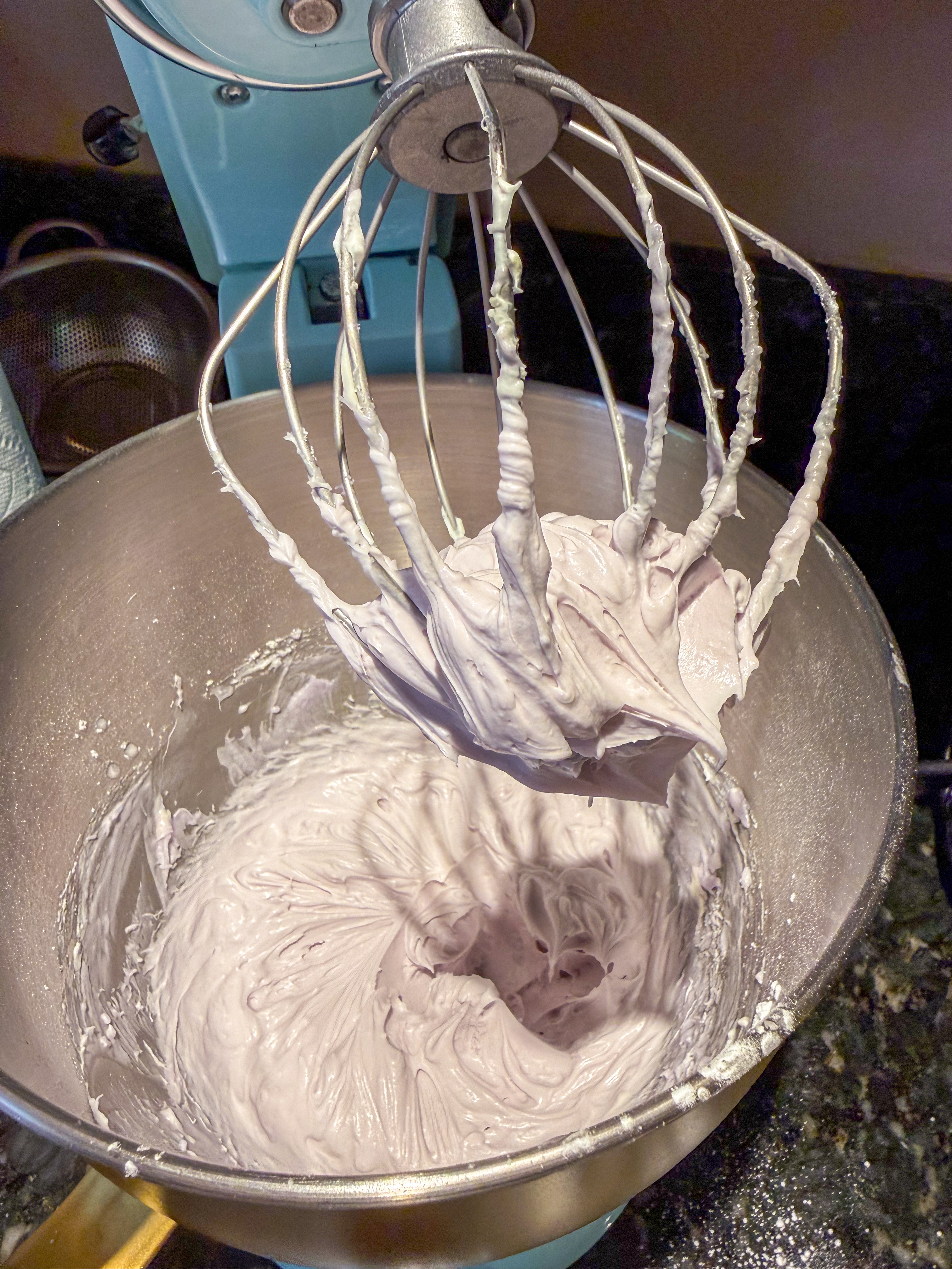 Lavender cream cheese frosting
