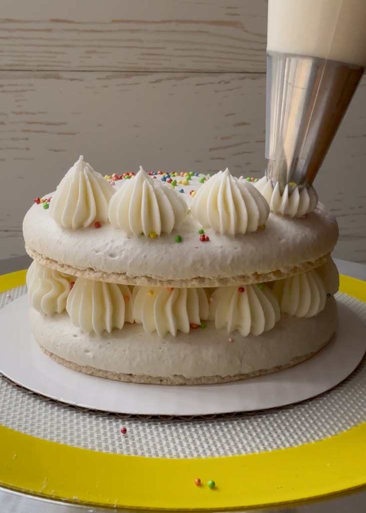 Birthday Macaron Cake
