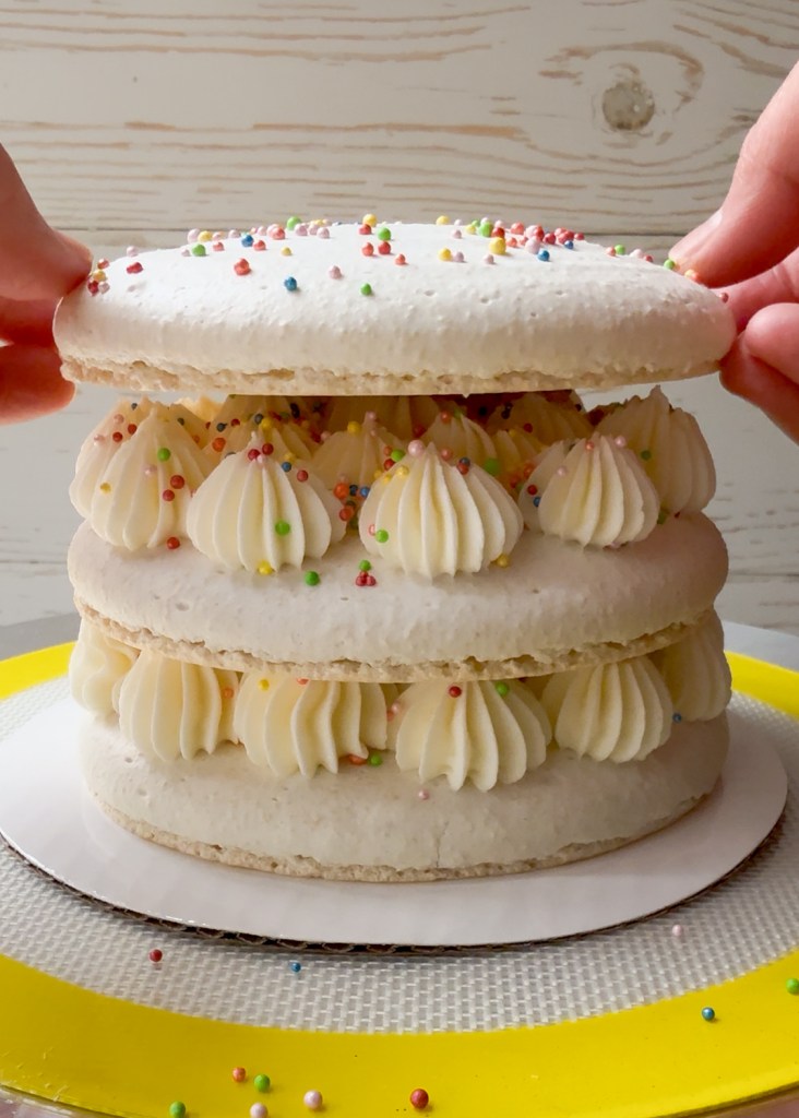 Birthday Macaron Cake