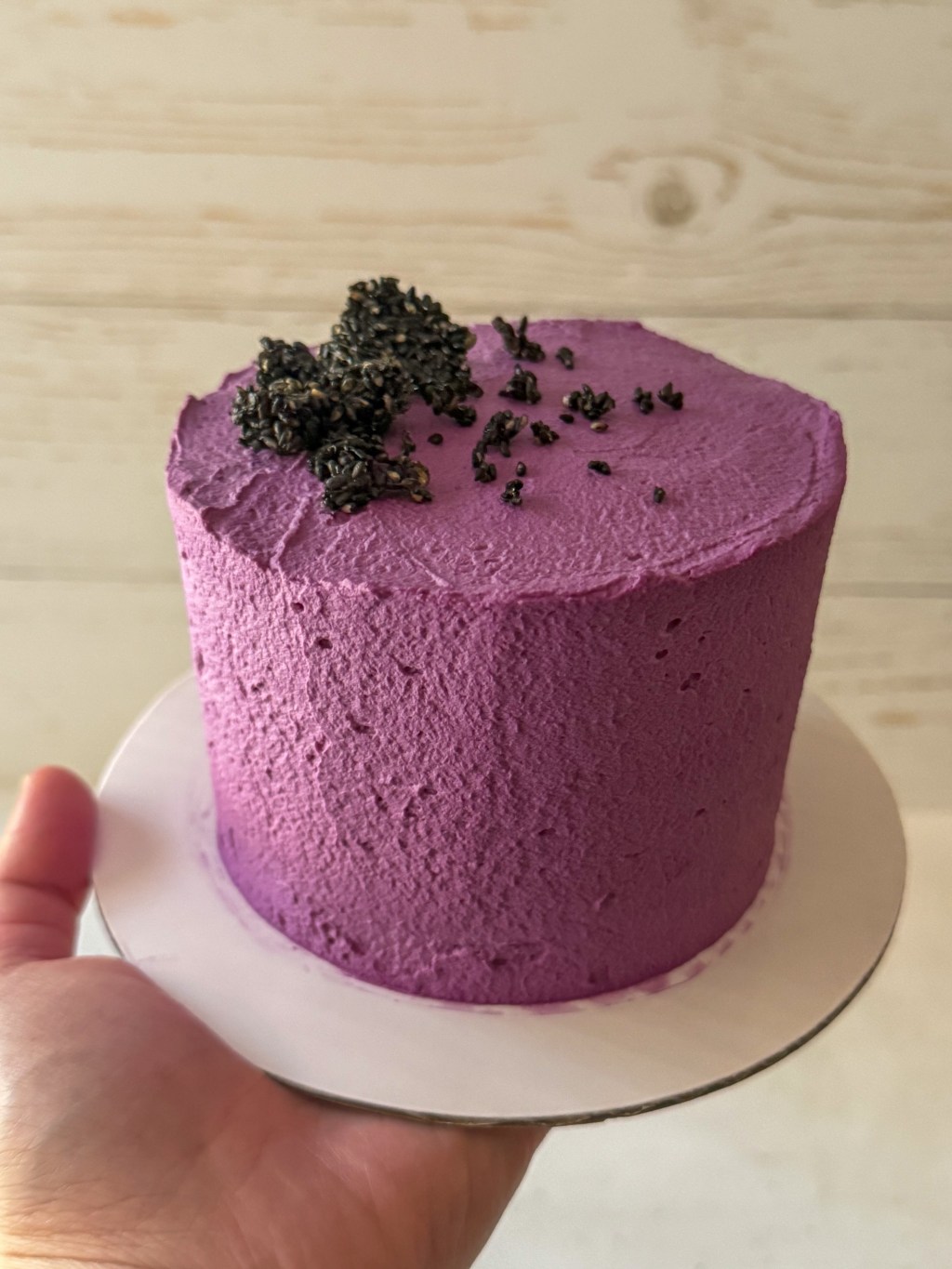 Ube Black Sesame Cake